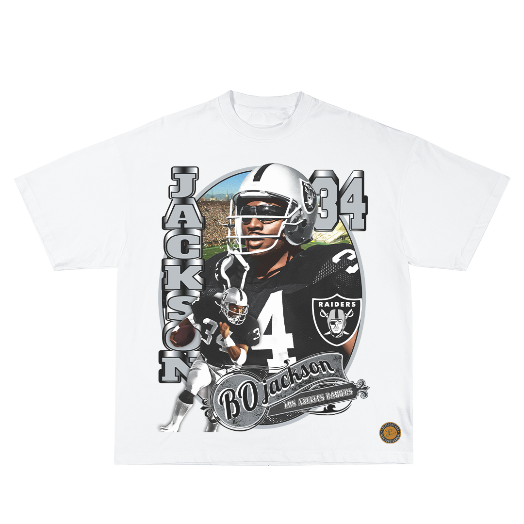 Lacelocks “Bo Jackson” Tee (Ash Black & White)
