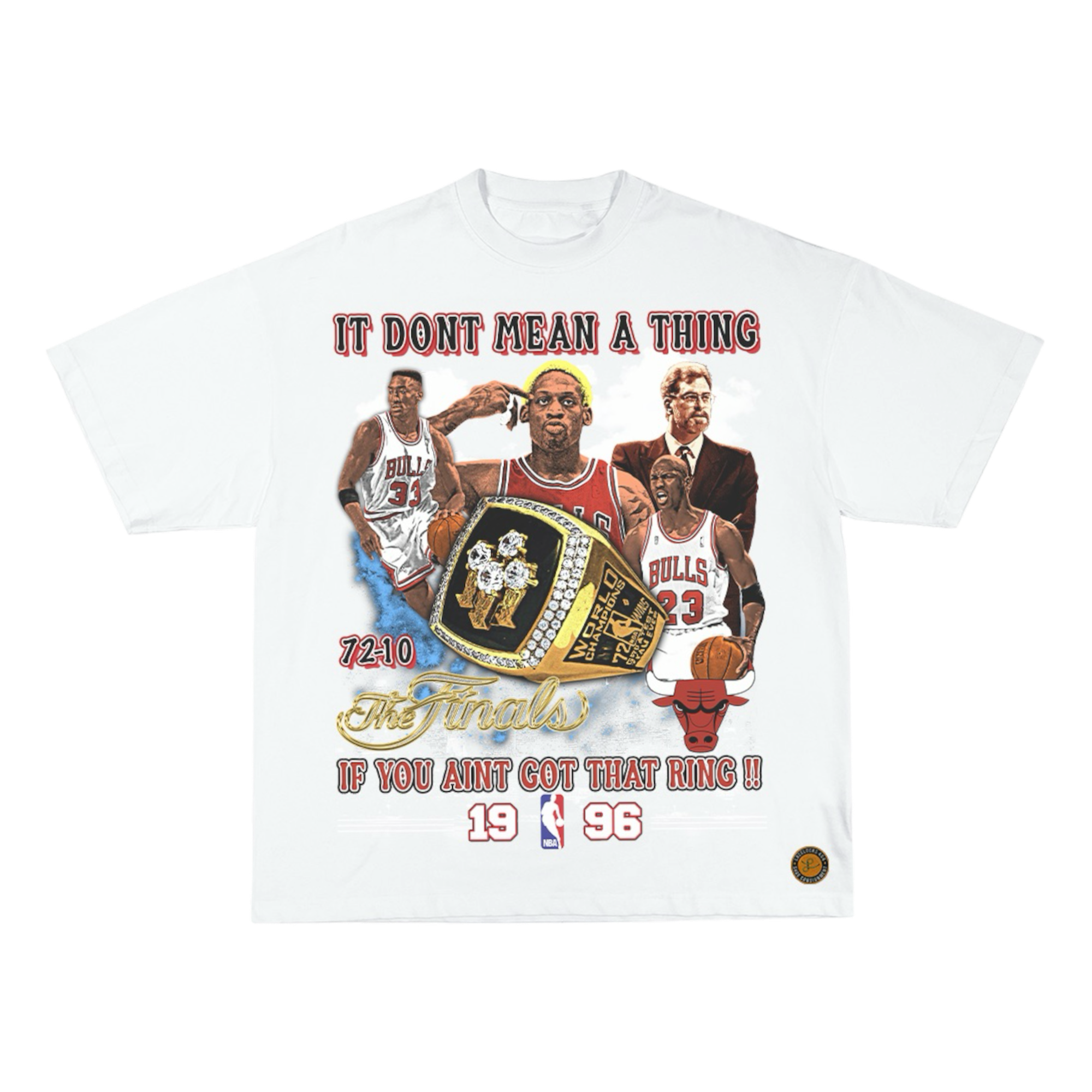 Lacelocks ‘72-10’ Tee (White & Vintage Black)