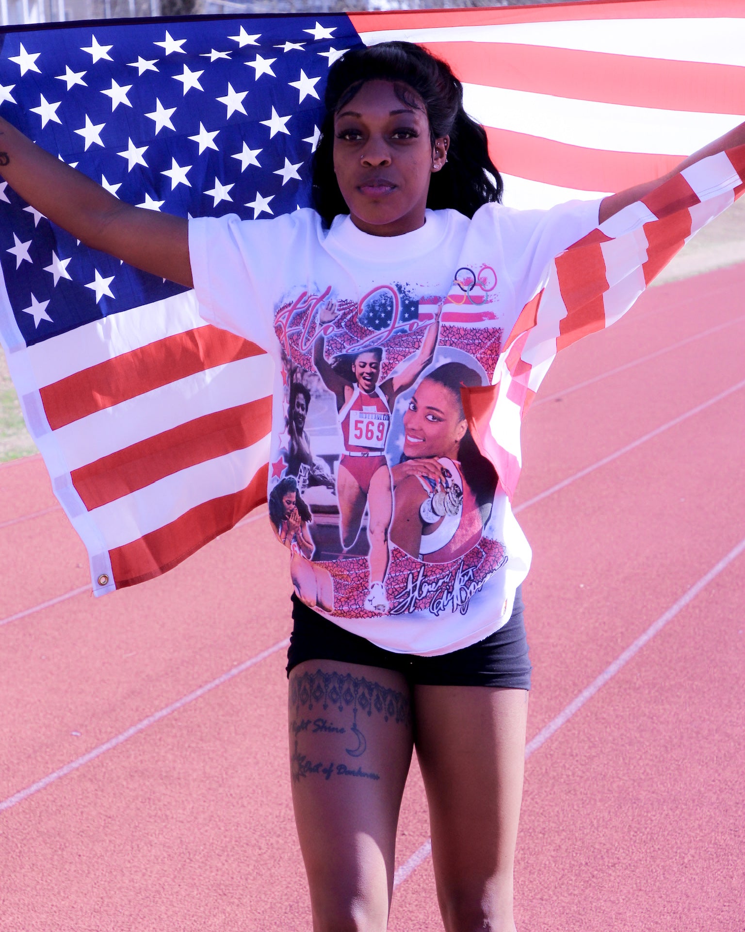 LL404 x SS ‘Flo Jo’ Tee (White)