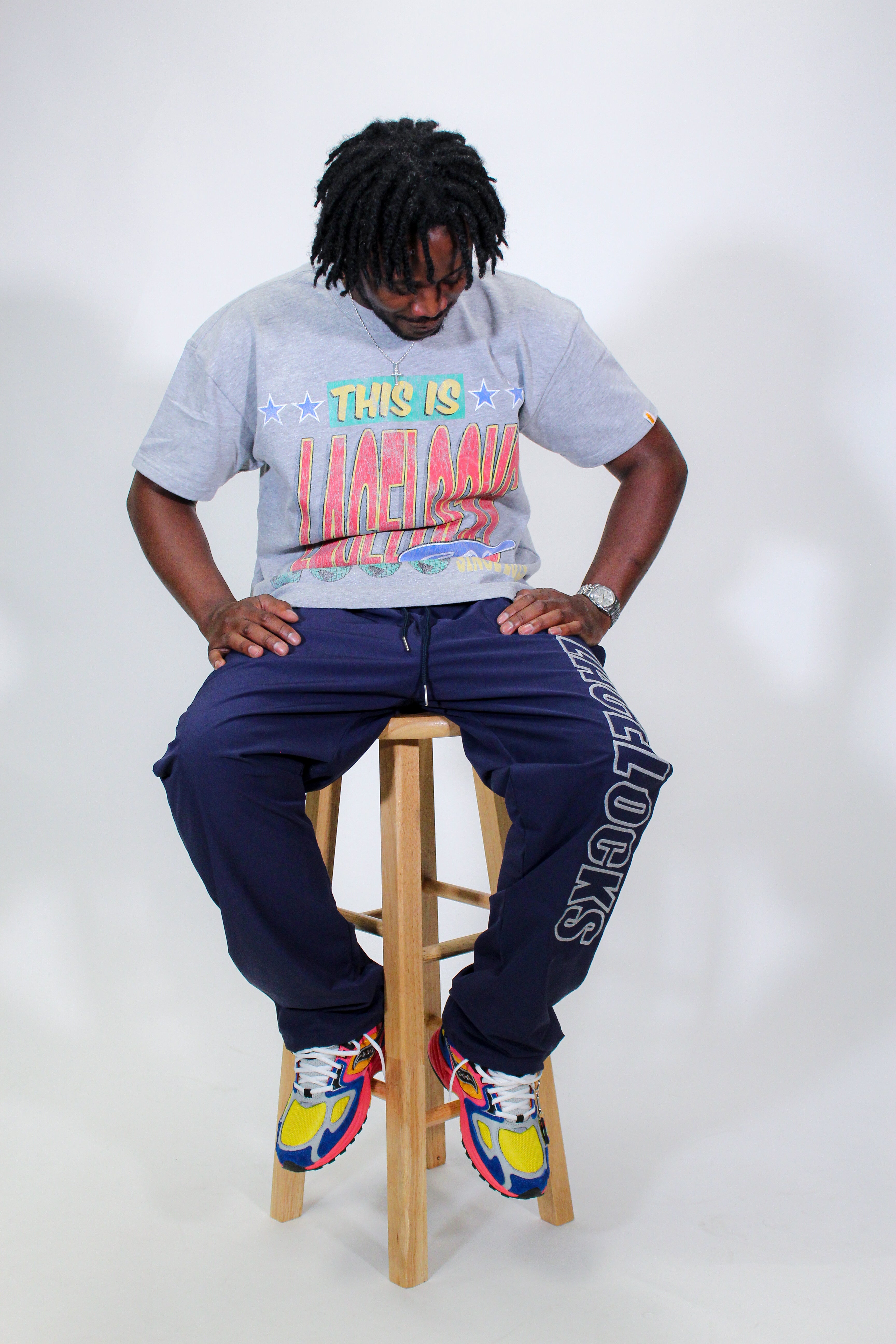 ‘Everyday’ Nylon Trackpants (Navy)