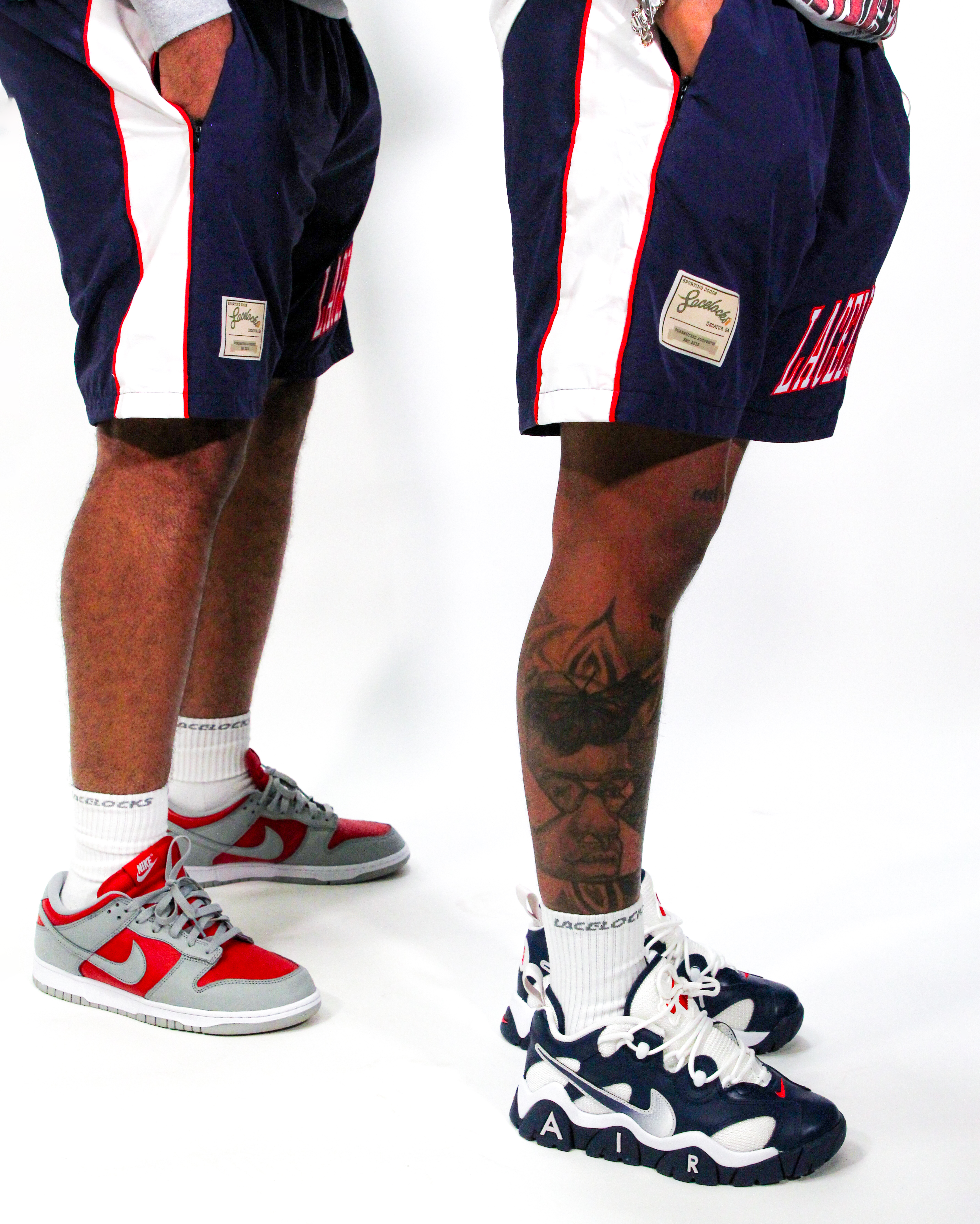 Lacelocks Nylon Shorts (Navy)
