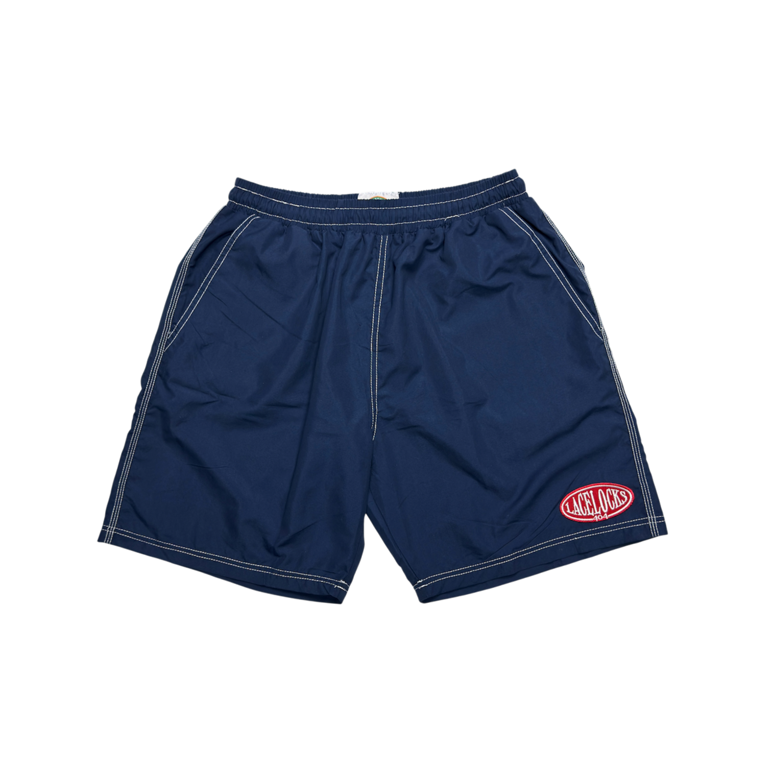 Contrast Stitch Oval Shorts (3 Colors)