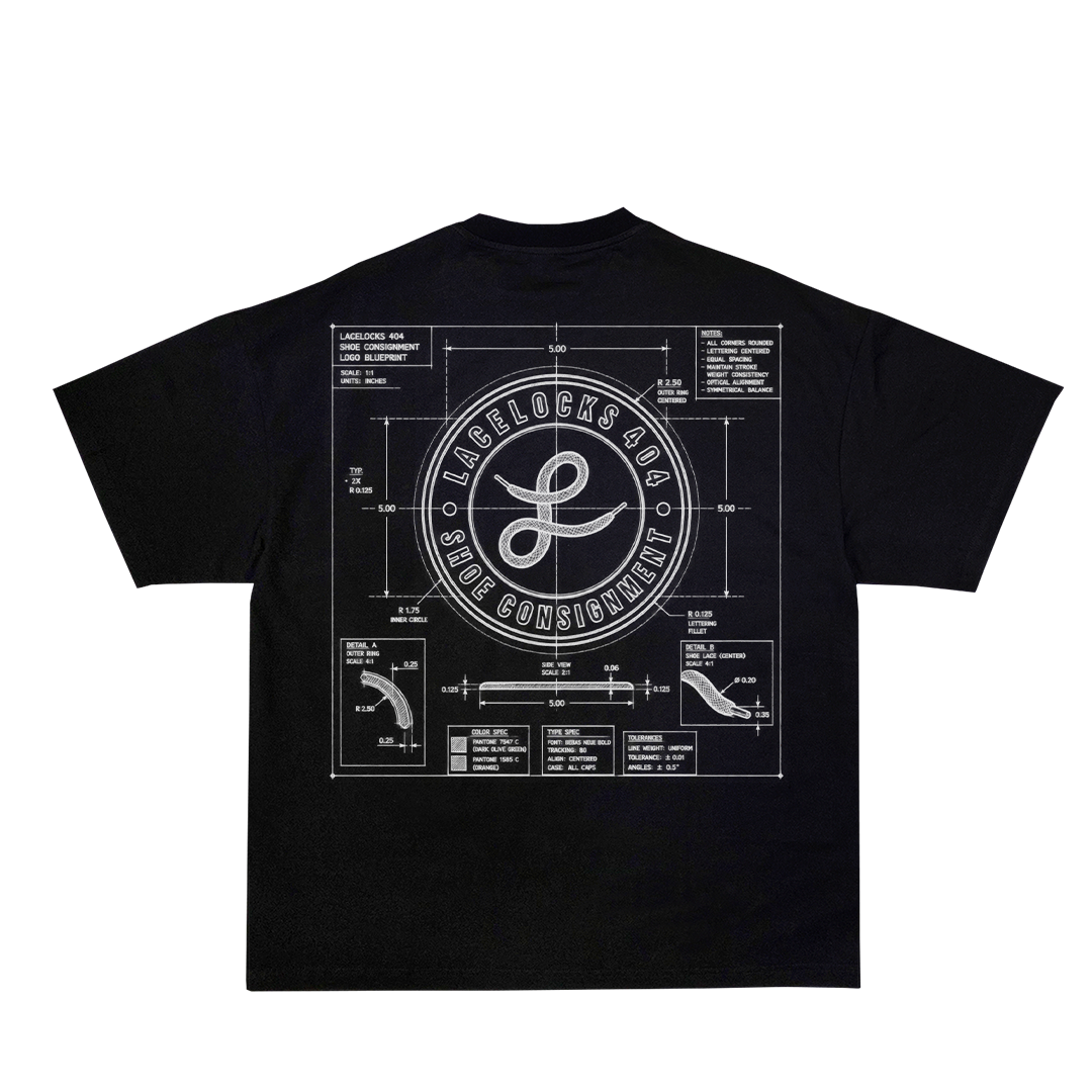 Lacelocks Blueprint Tee (Black)