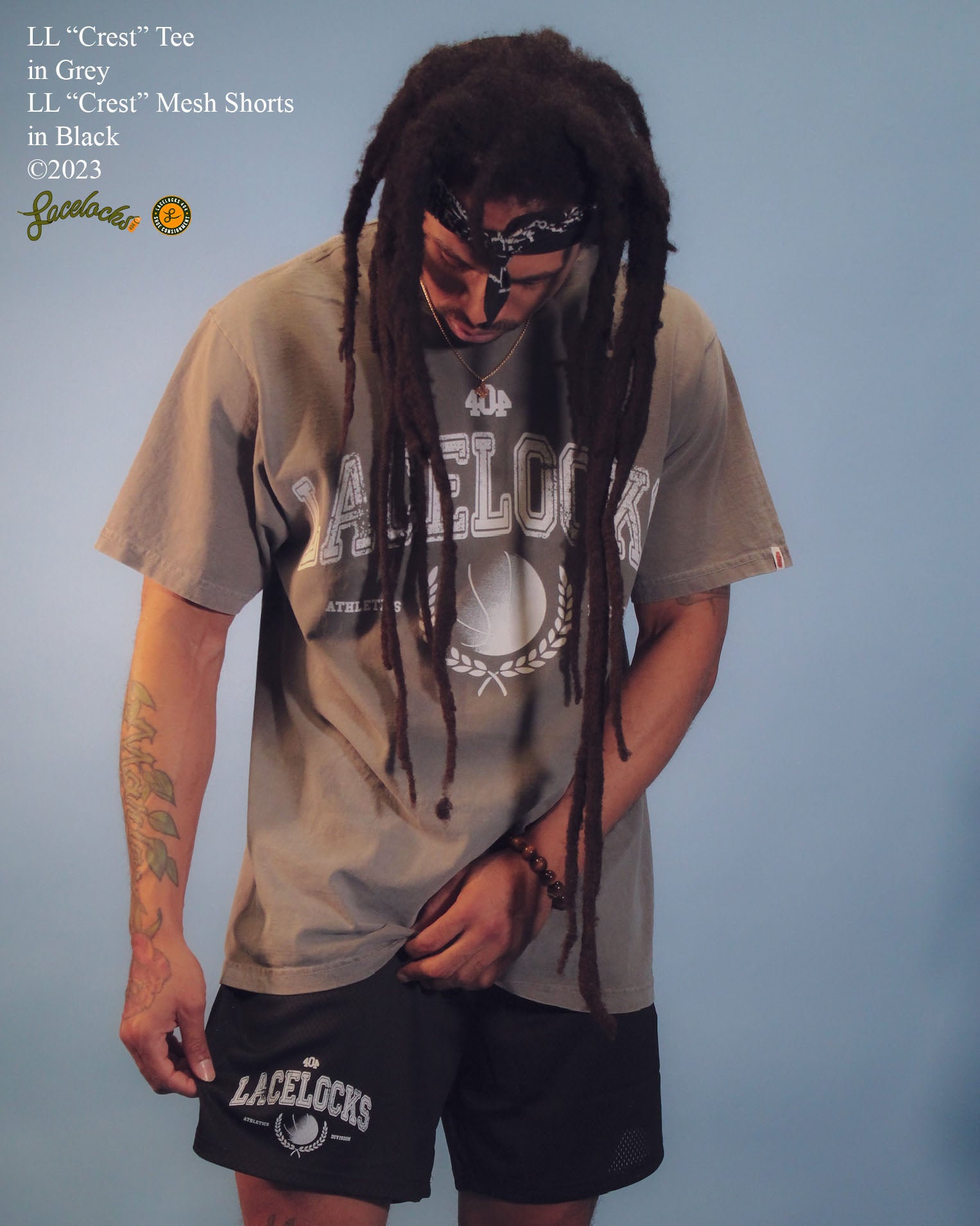 Lacelocks ‘Crest’ Shorts (Blk/Wht)