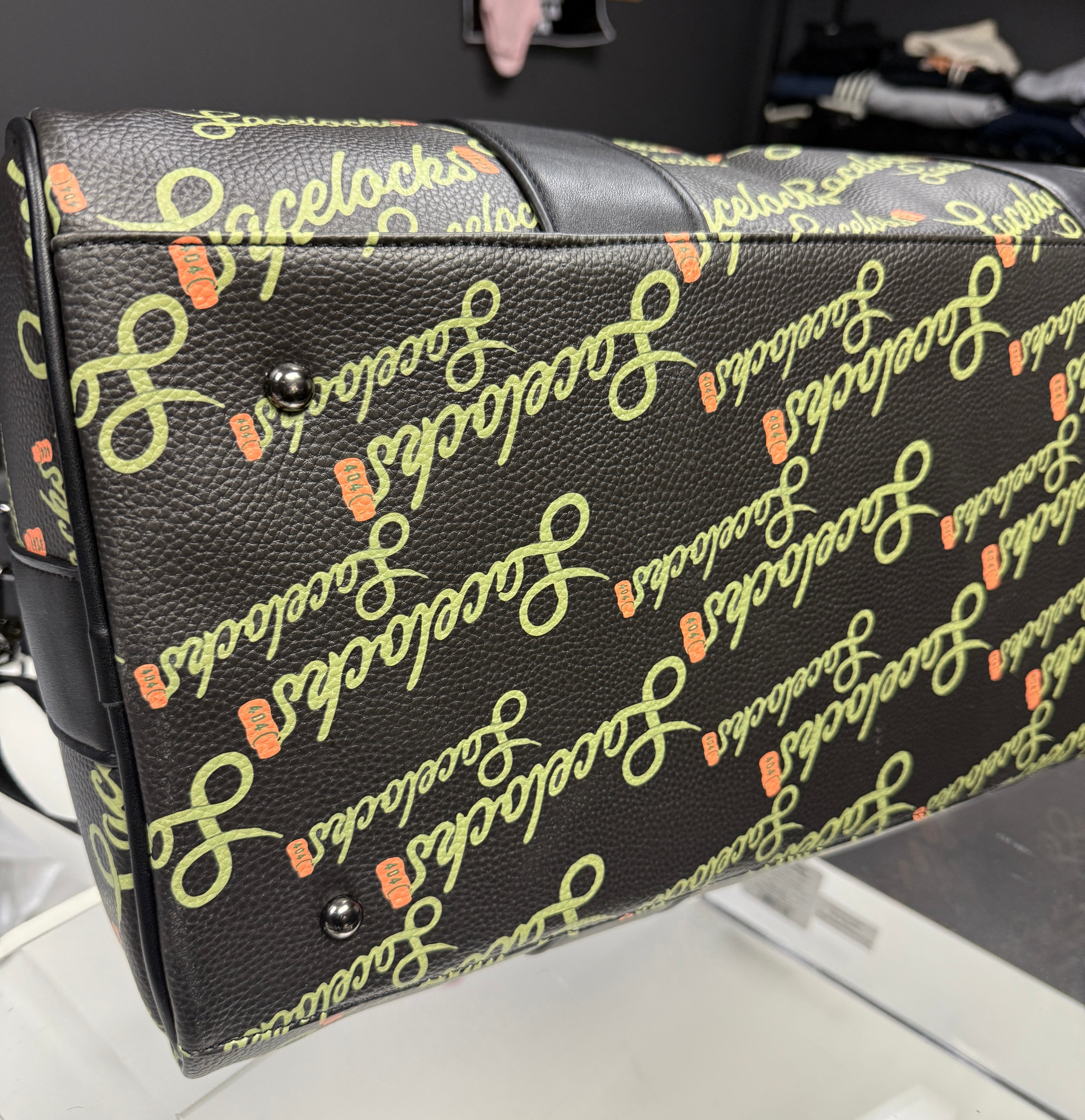 Lacelocks Leather Duffle Bag