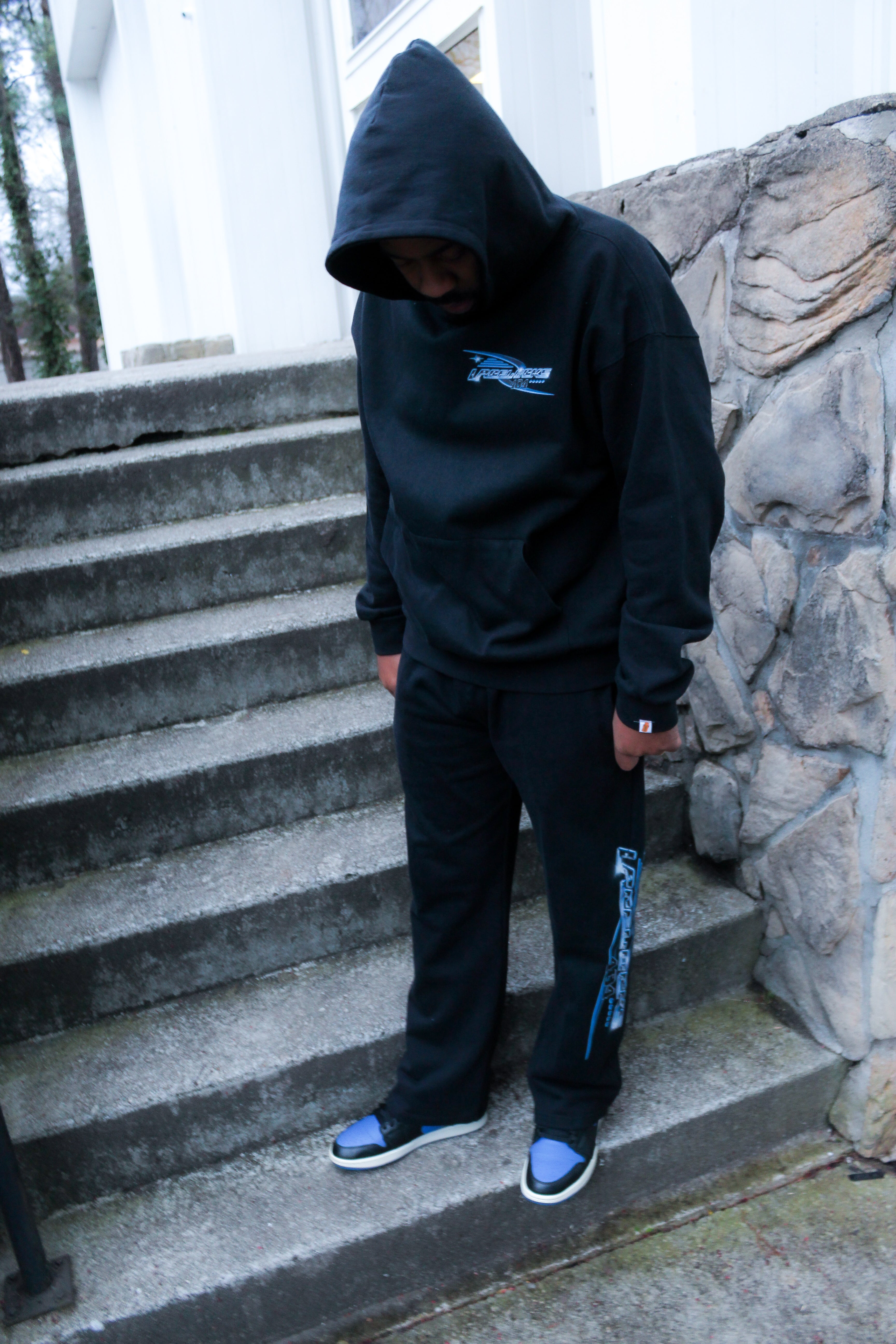 Lacelocks ‘Chrome’ Sweatpants (Black)