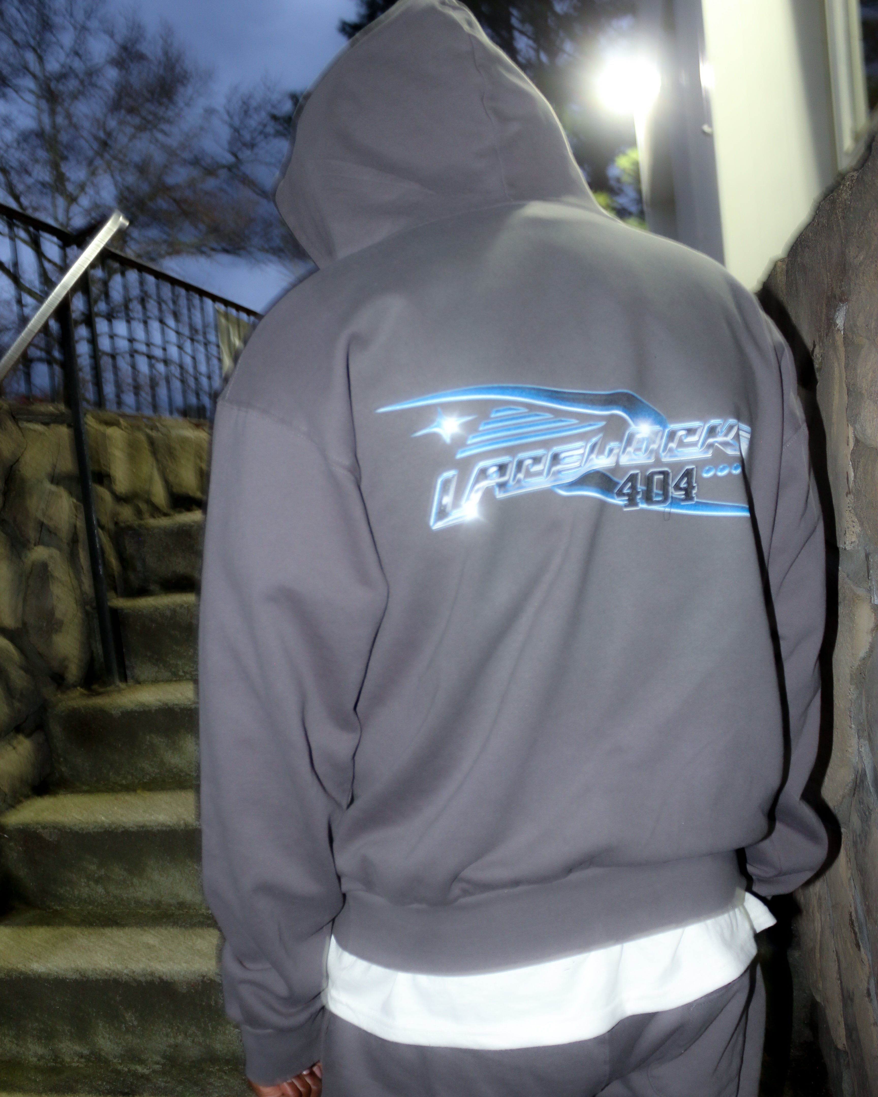 Lacelocks ‘Chrome’ Hoodie (Charcoal)
