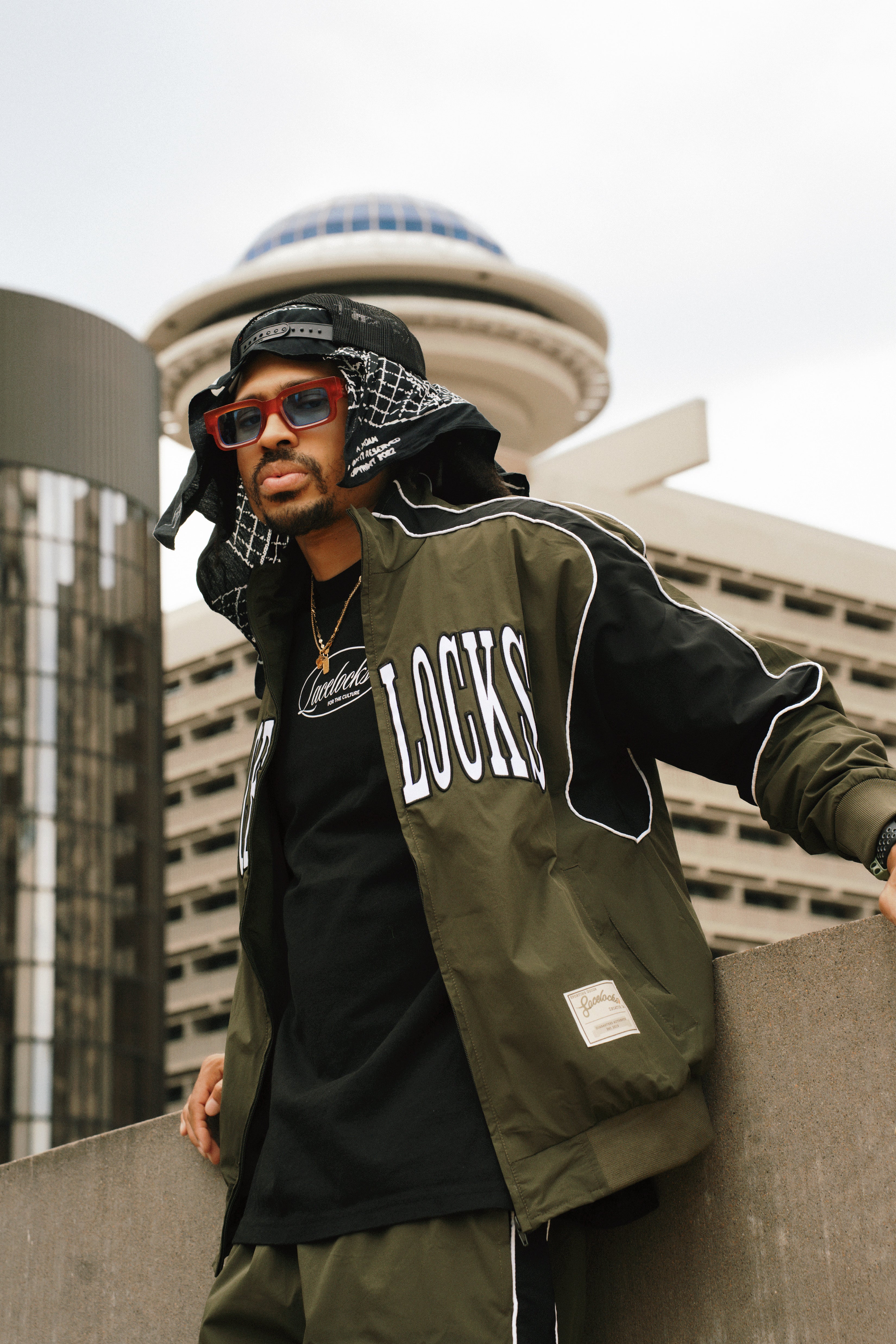 Lacelocks Nylon Jacket (Olive)