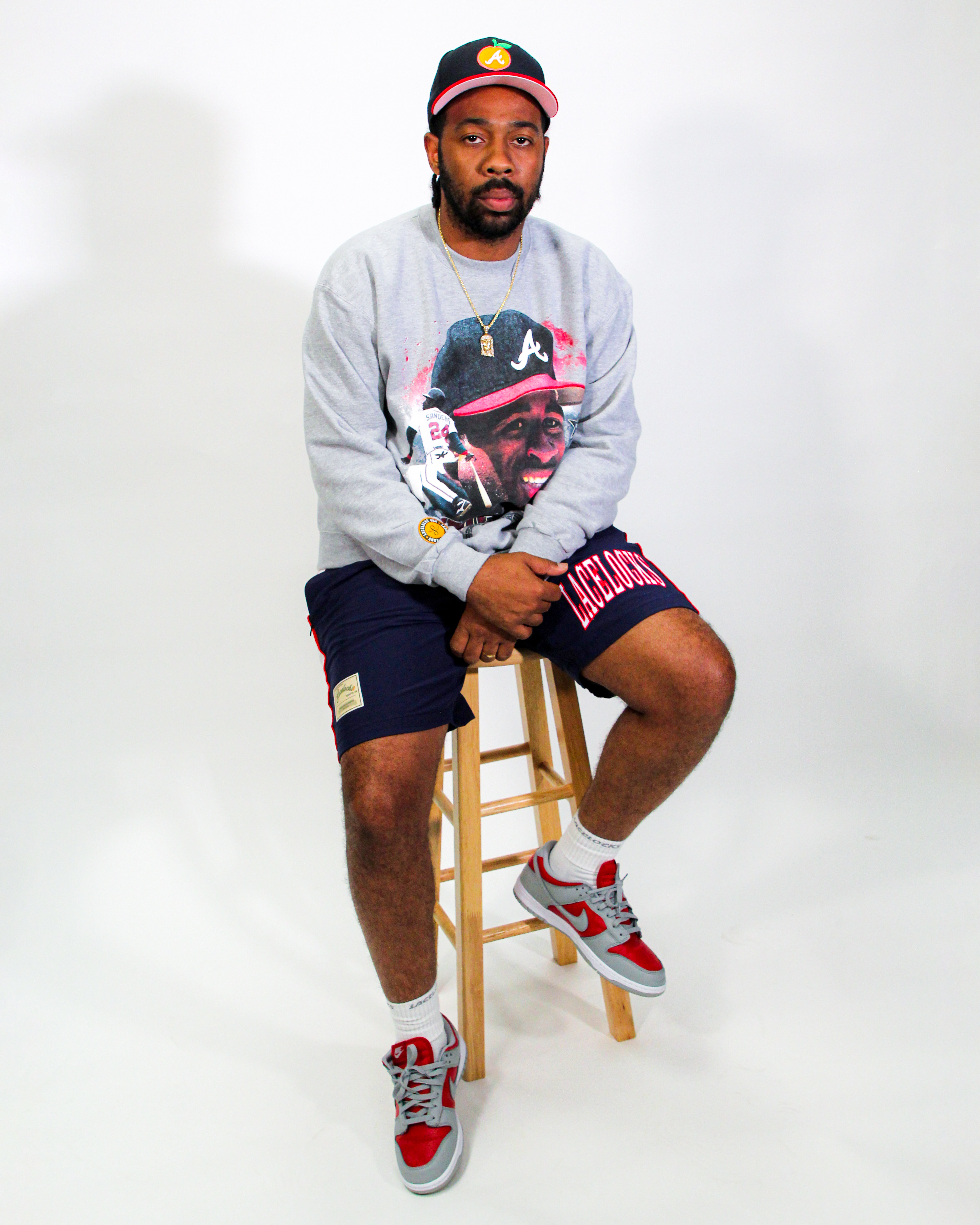 Lacelocks “Prime Time” Braves Crewneck
