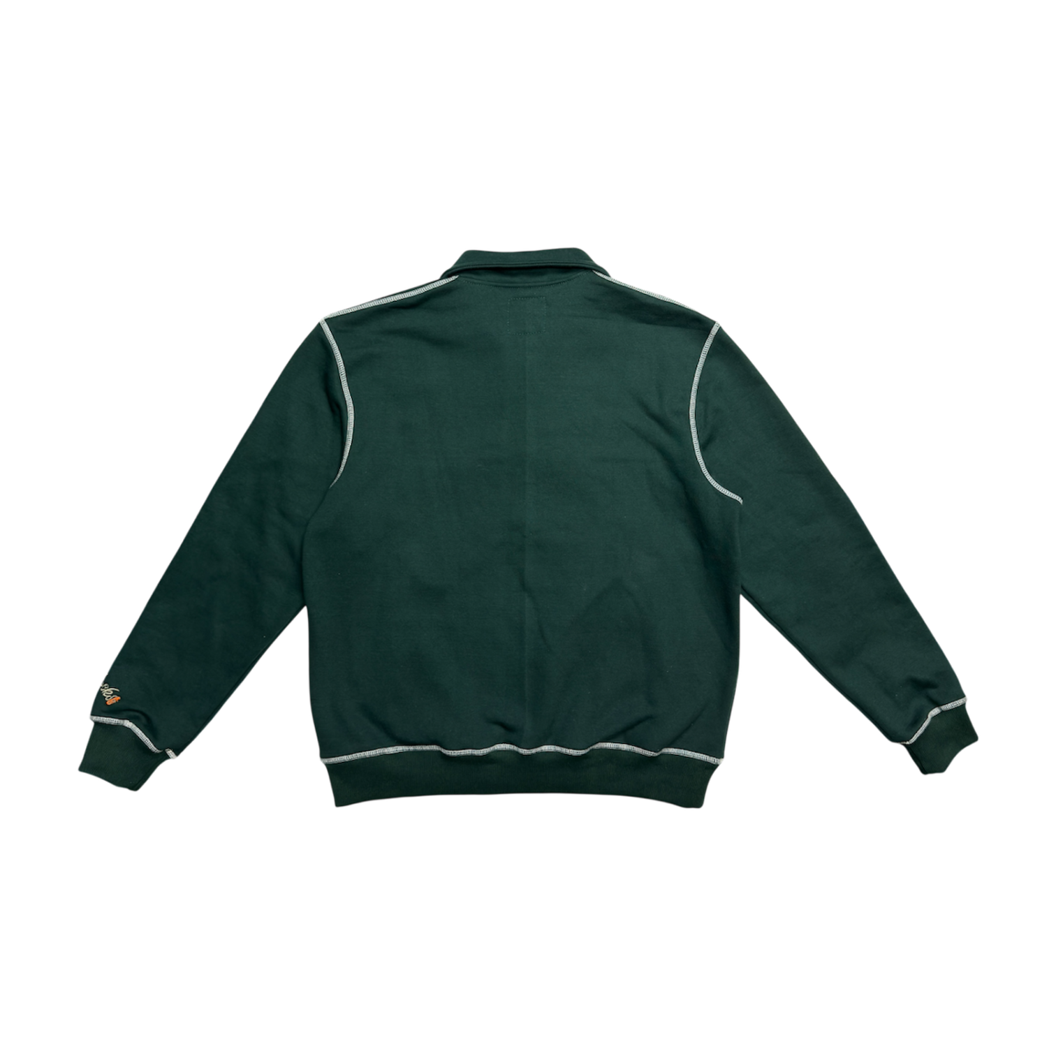 Contrast Stitch Crewneck (Green)