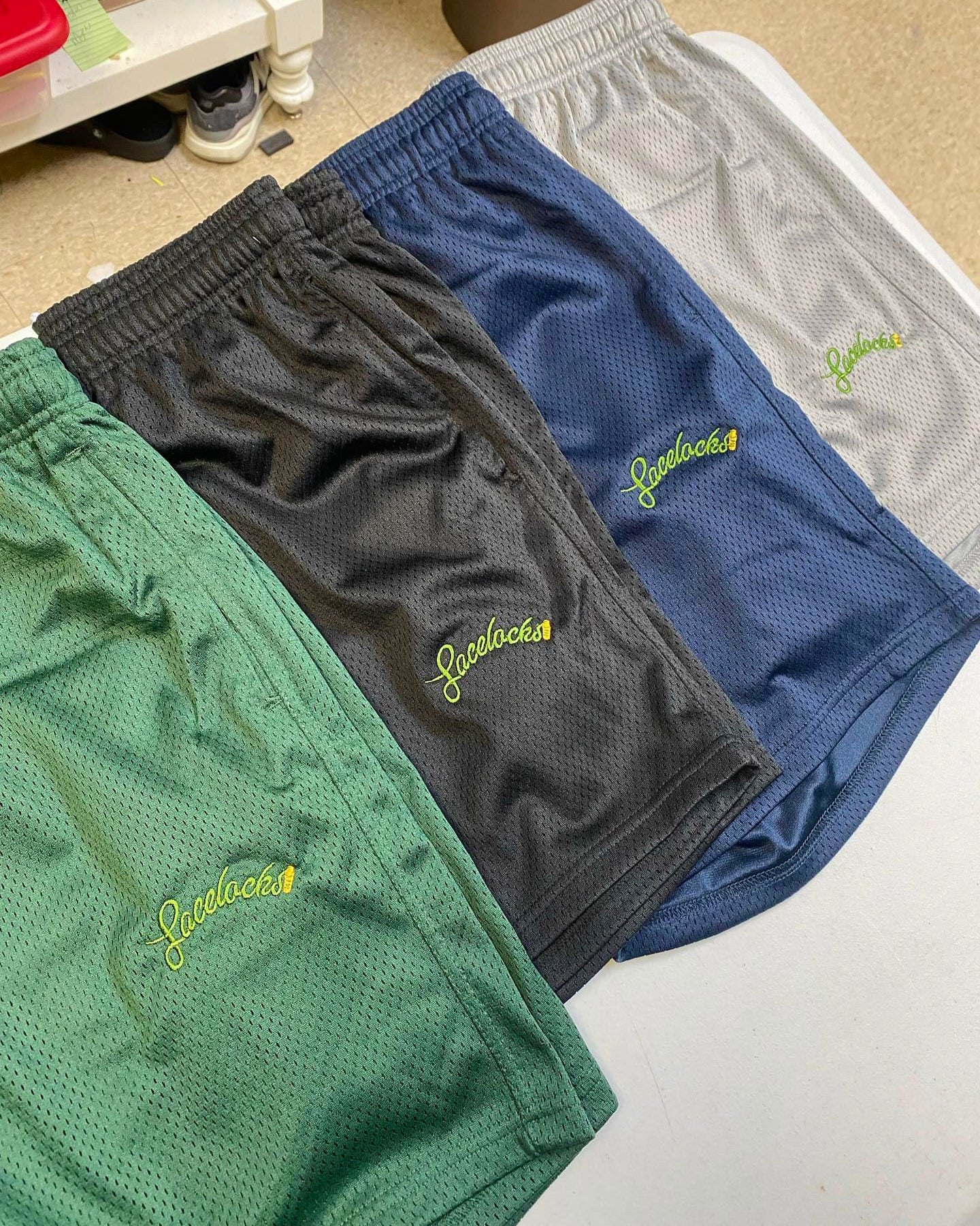 Lacelocks ‘Staple’ Mesh Shorts (Black)