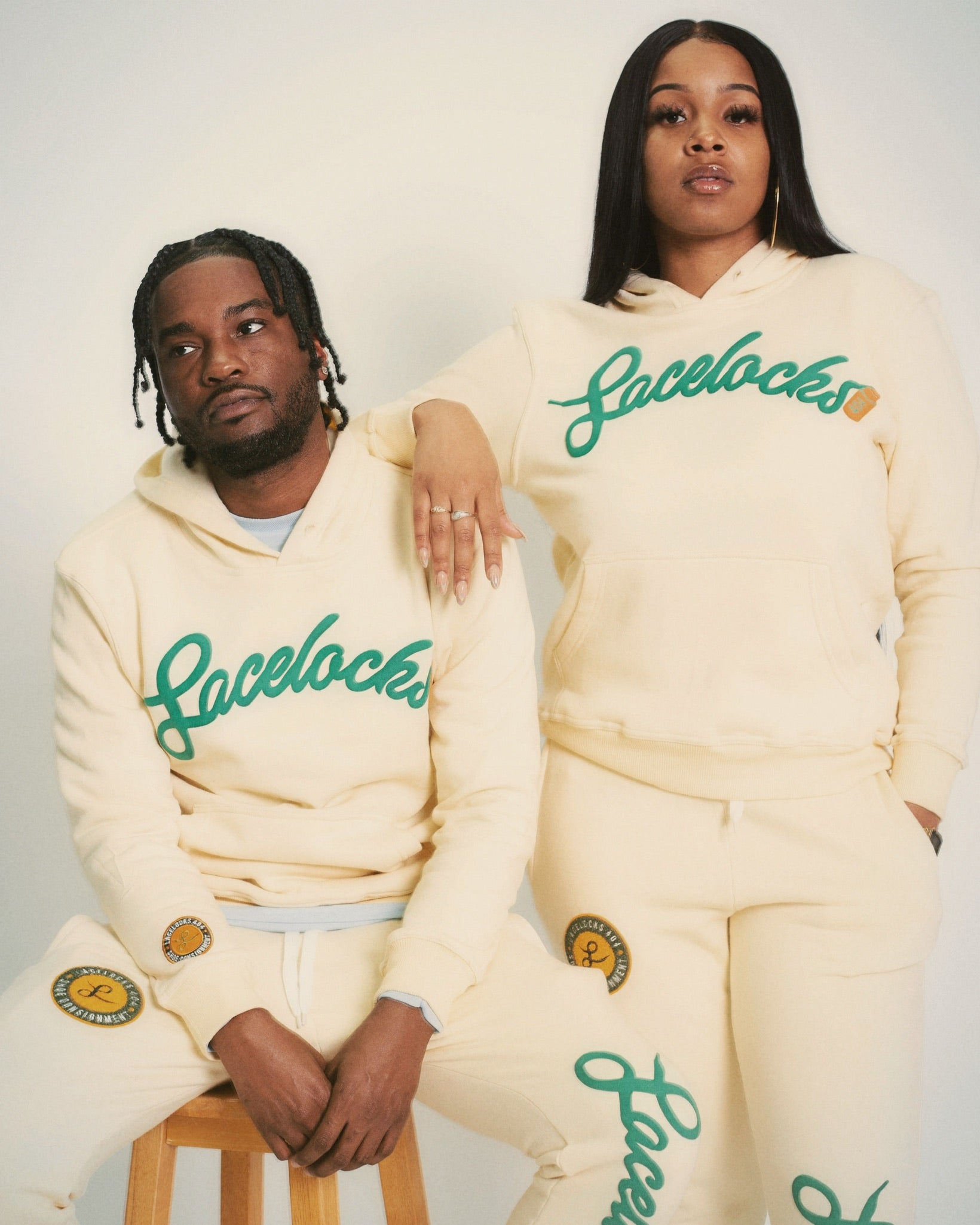 Lacelocks "Signature" Hoodie (Cream)