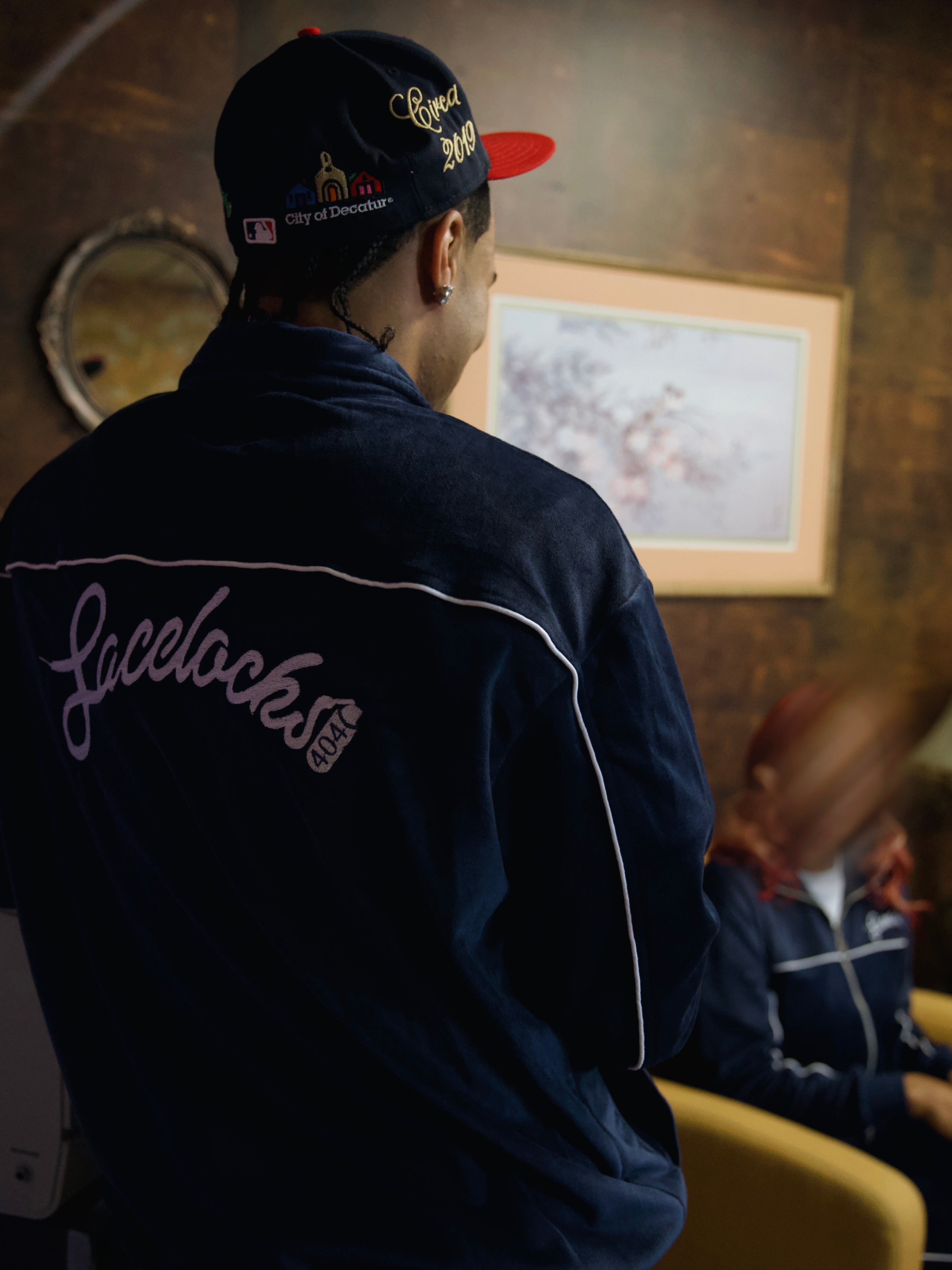 Lacelocks Velour Jacket (Navy)