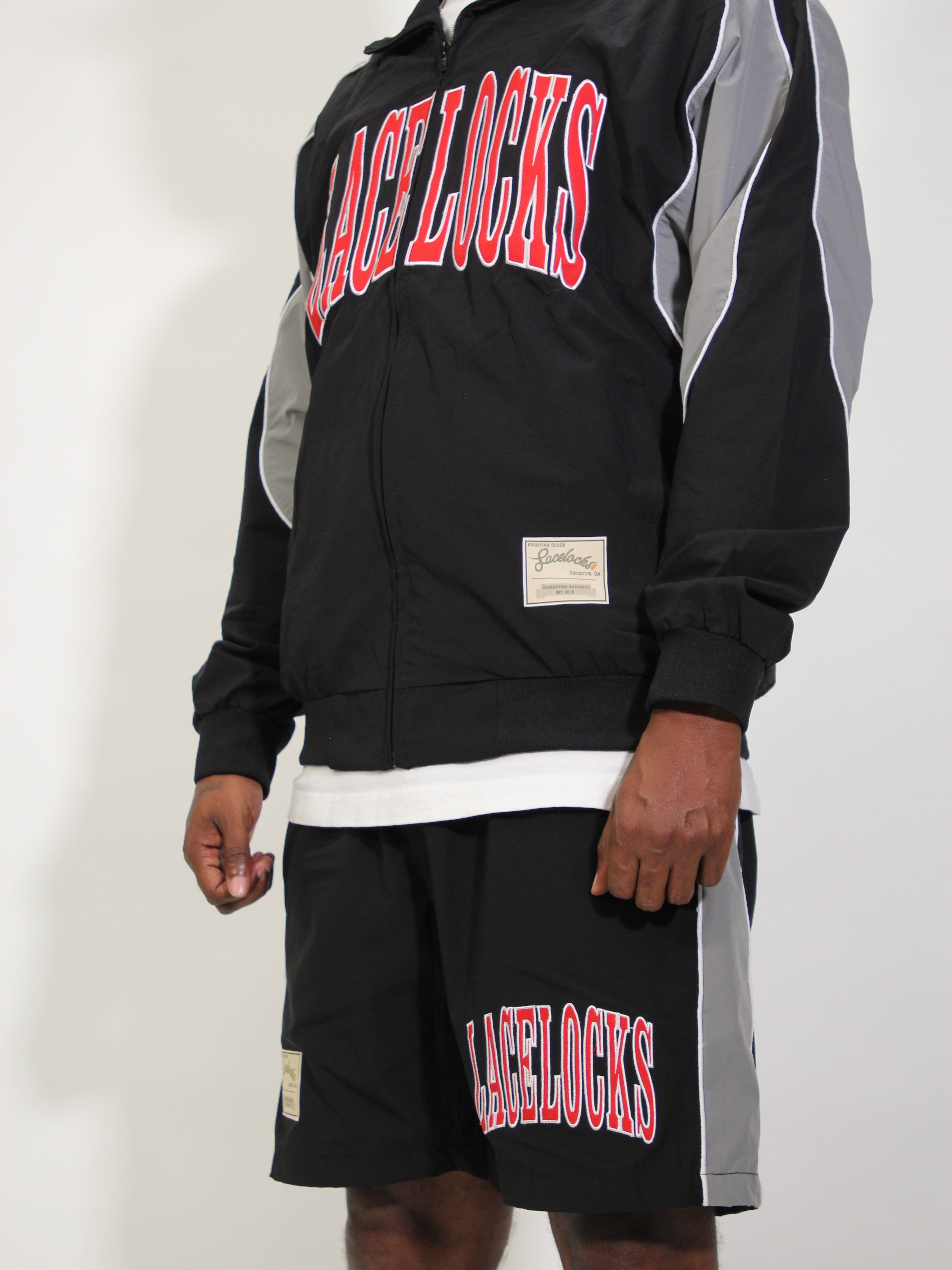 Lacelocks Nylon Shorts (Black)
