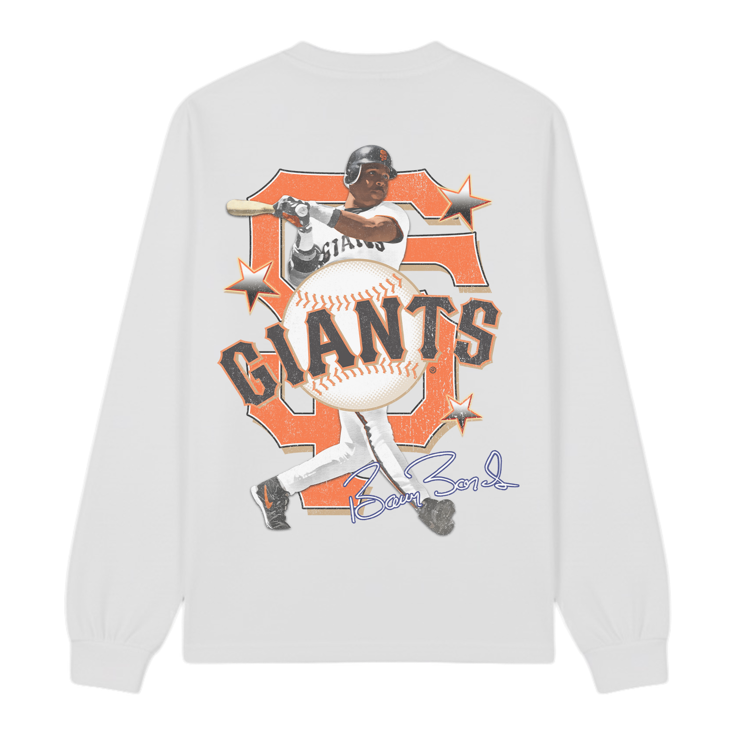 Lacelocks “Barry Bonds” LS Tee v2 (Brown & White)