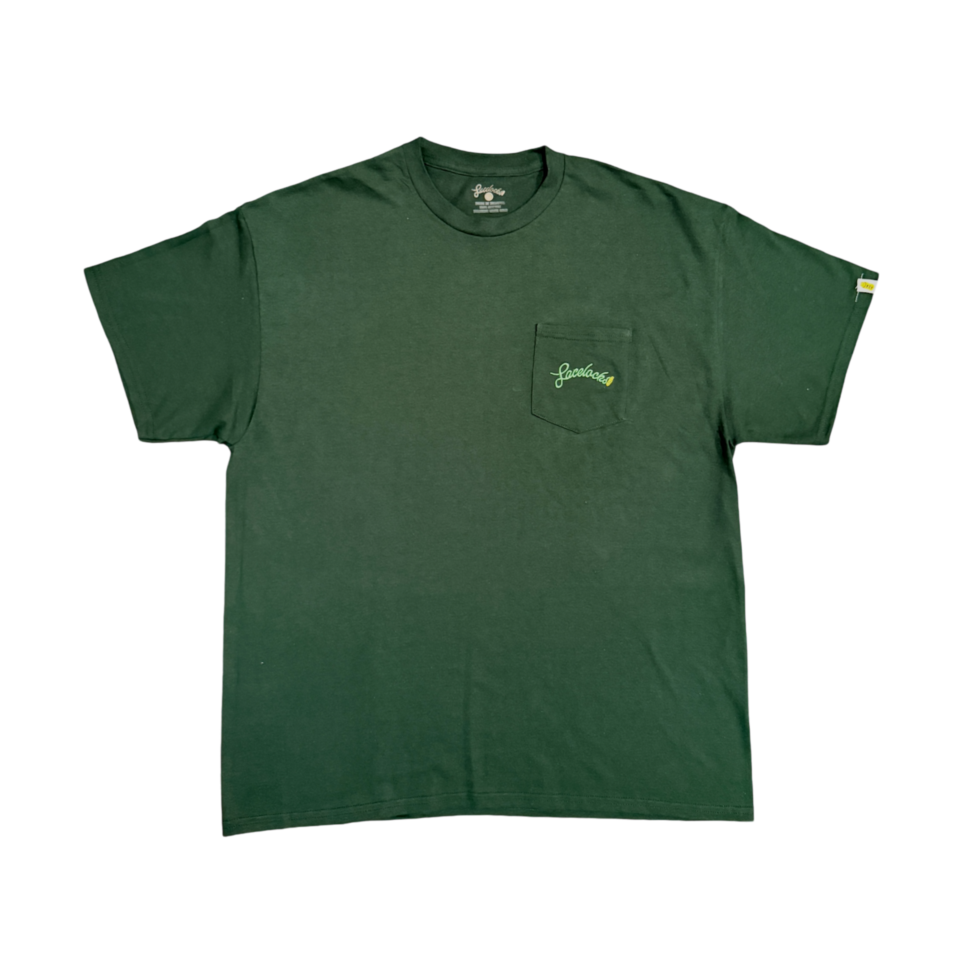 Lacelocks ‘Essential’ Pocket Tee (White & Green)