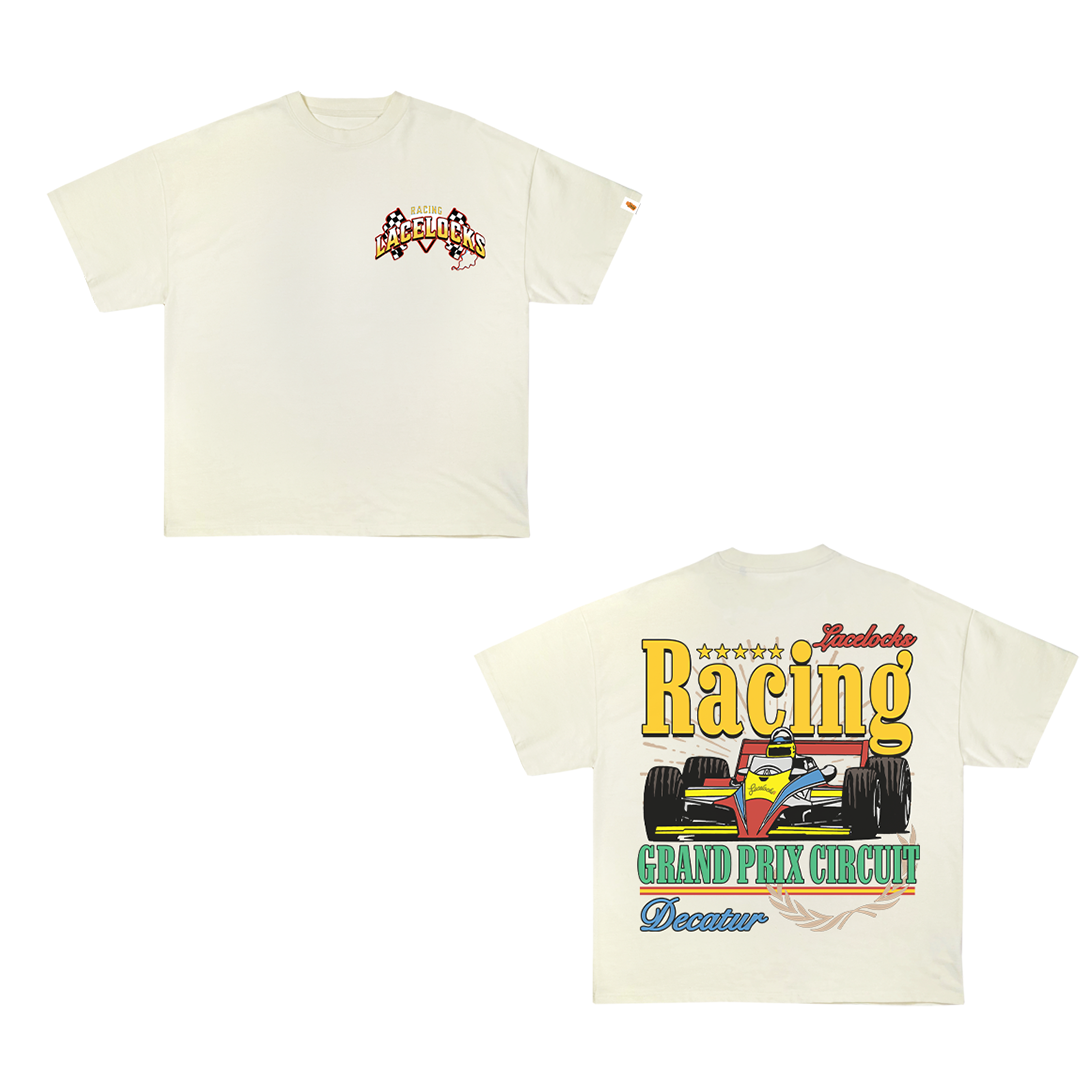 Lacelocks ‘Racing’ Tee v2 (cream)