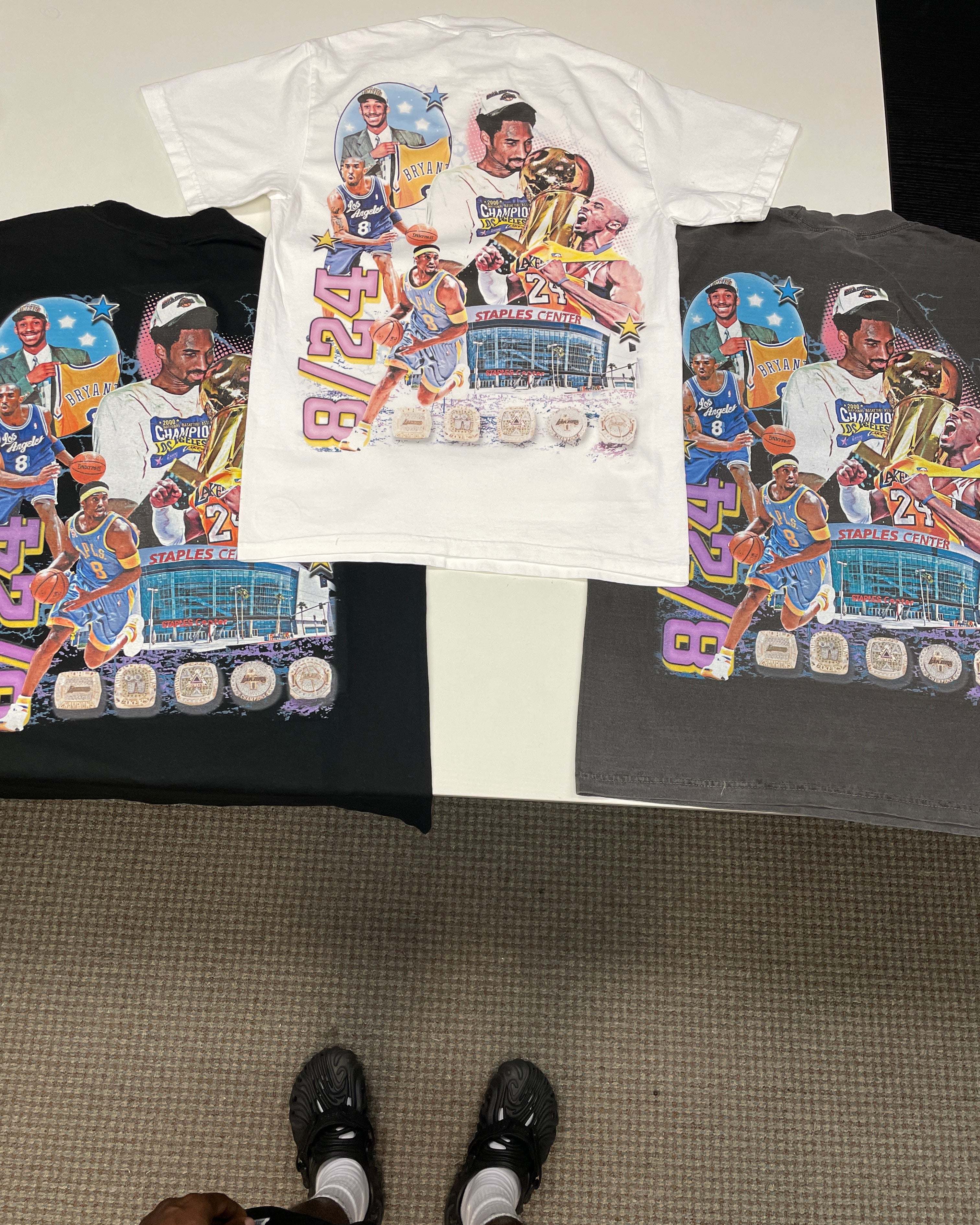 Lacelocks “8/24” Tee (white & vintage black)