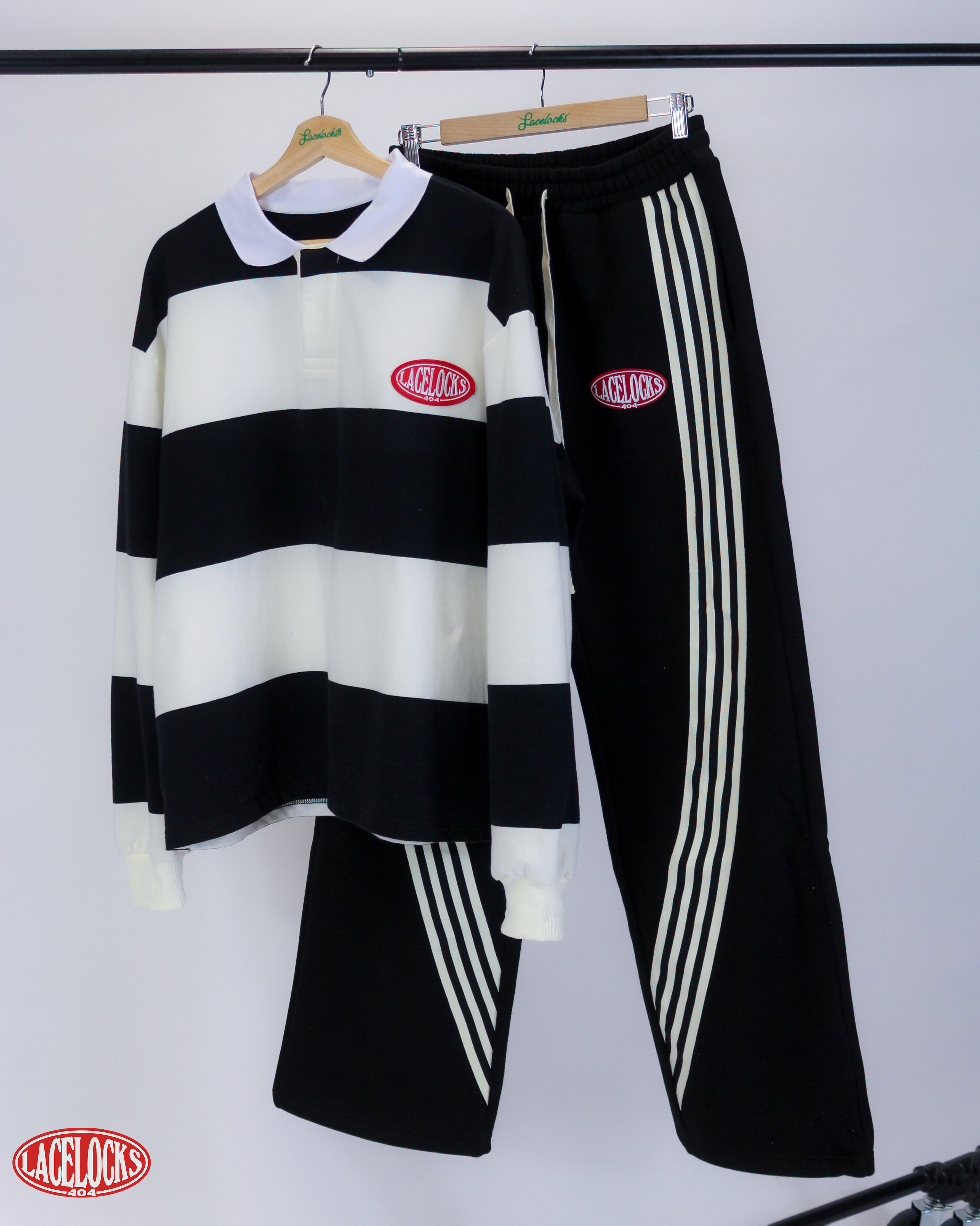 Lacelocks Rugby Polo (Black)