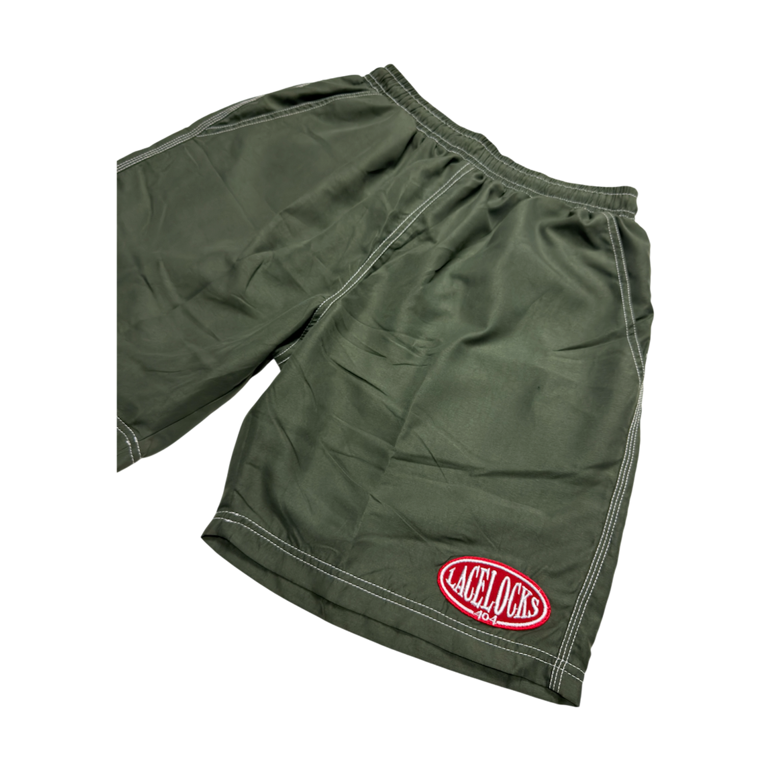 Contrast Stitch Oval Shorts (3 Colors)