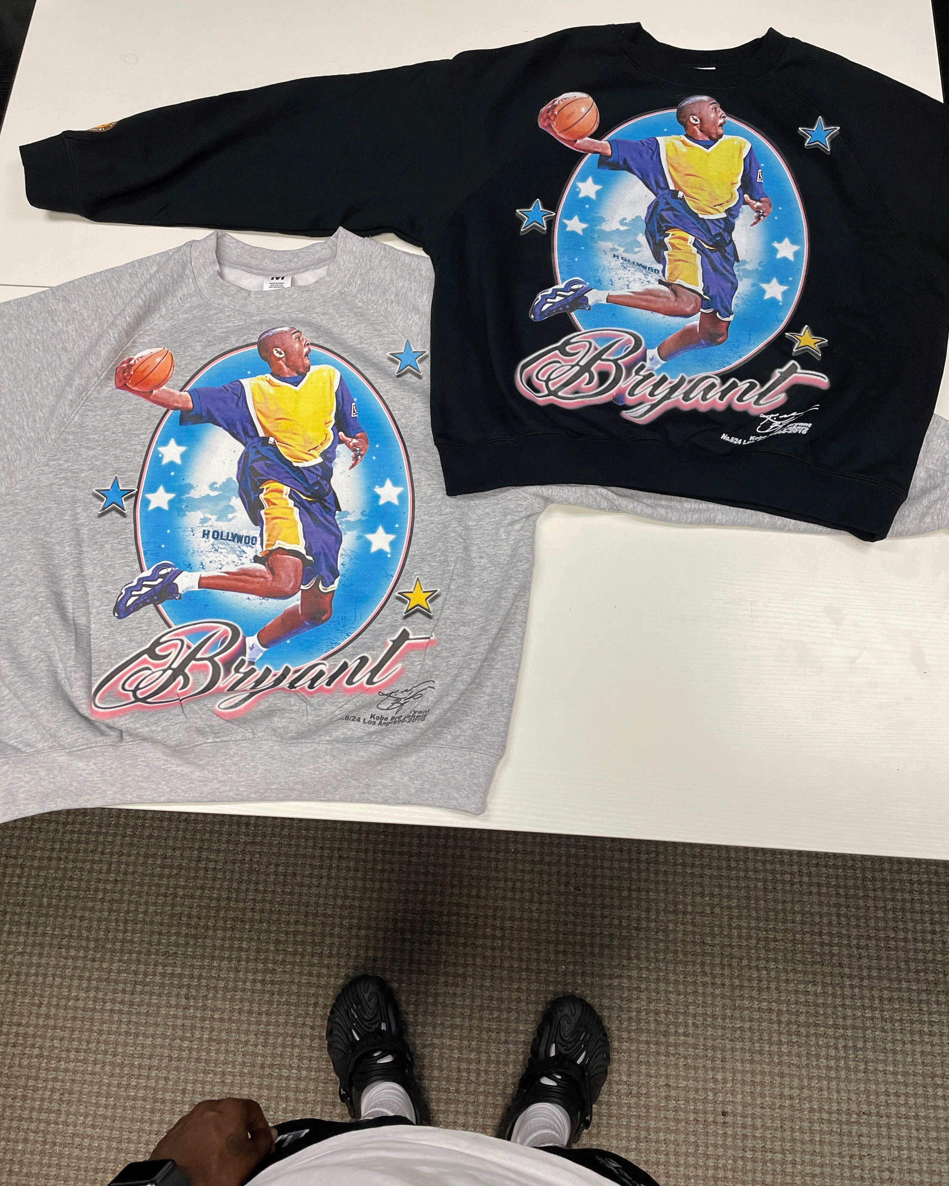 Lacelocks “8/24” Crewneck (Grey & Black)