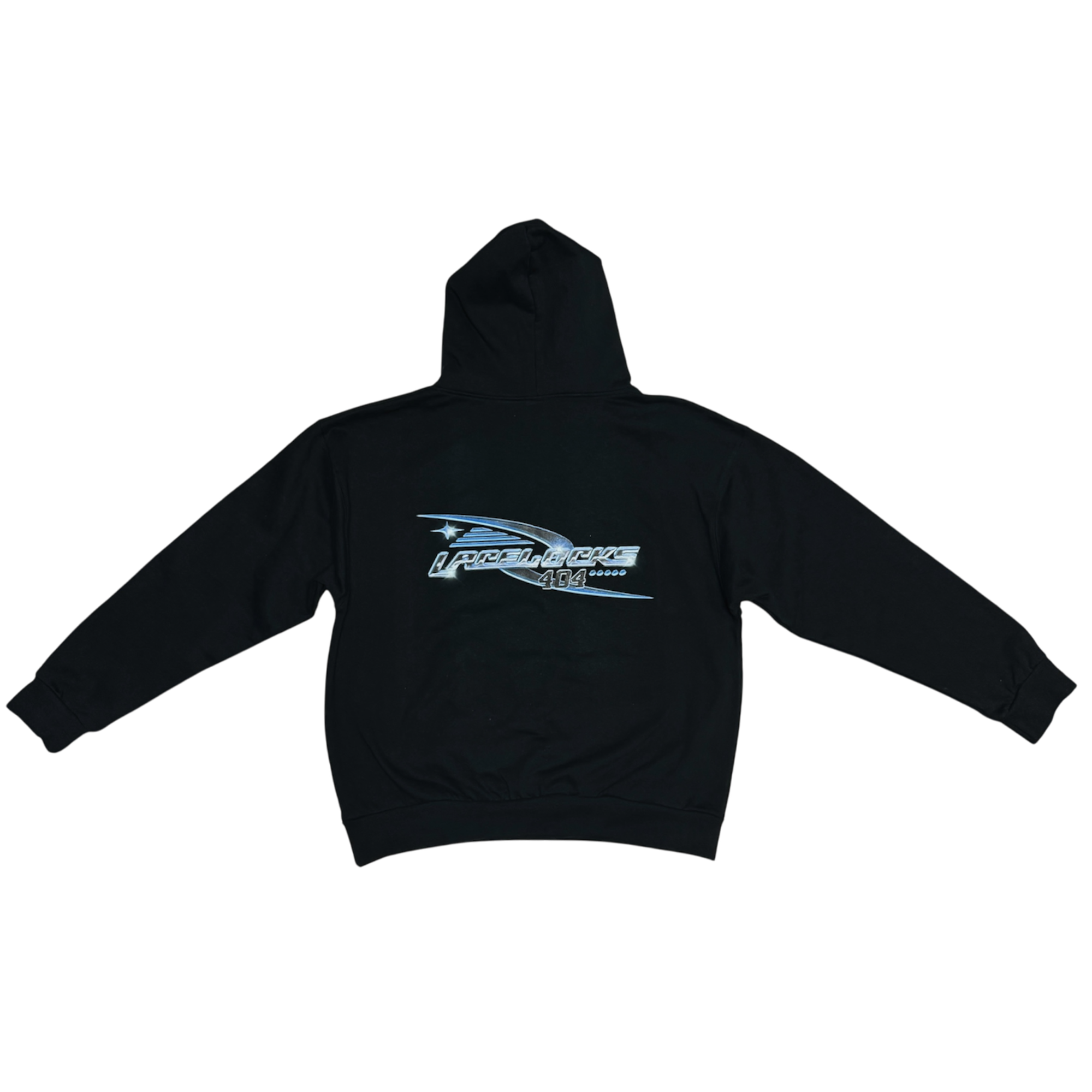 Lacelocks ‘Chrome’ Hoodie (Black)