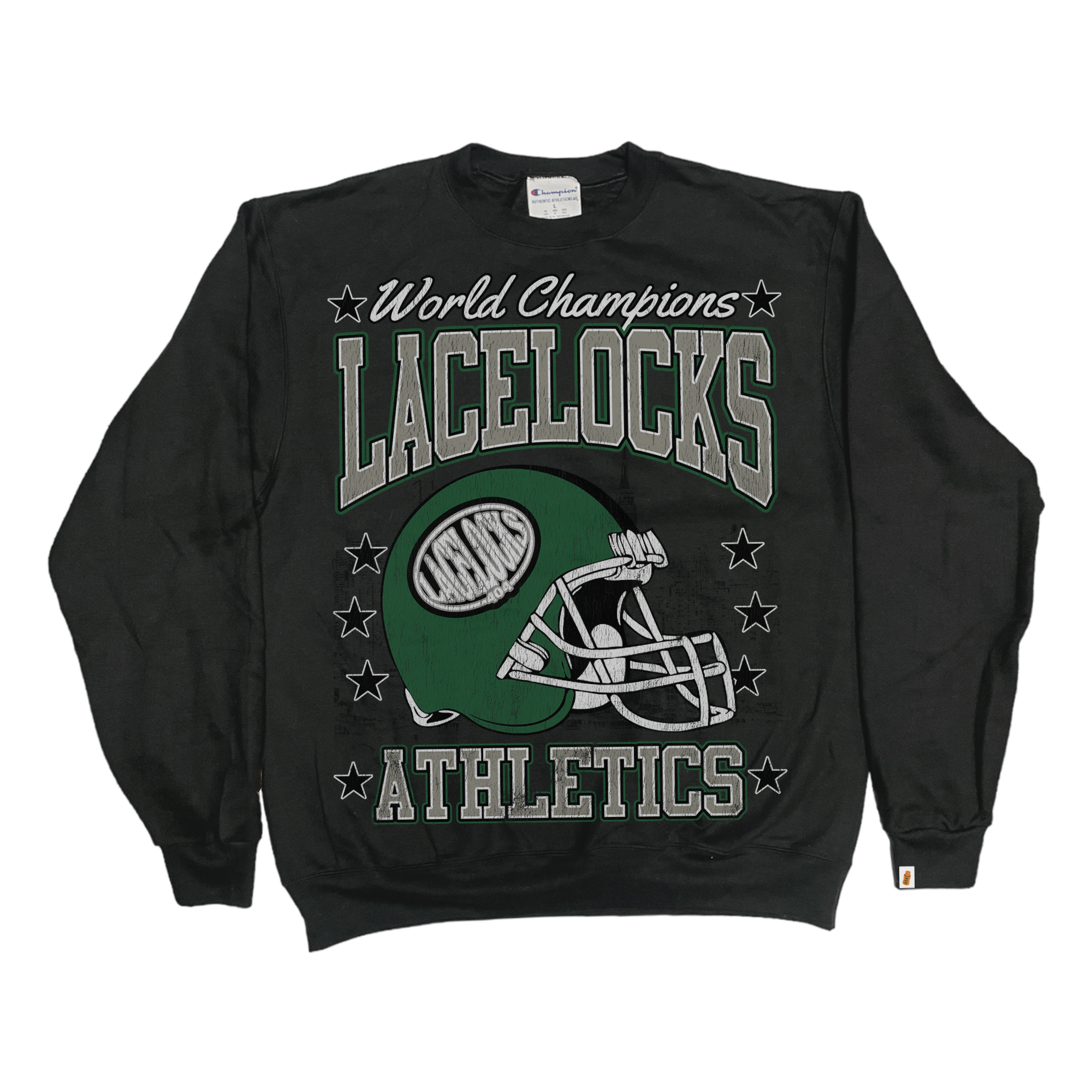 Lacelocks ‘Oval Helmet’ Crewneck (Phi/NY)
