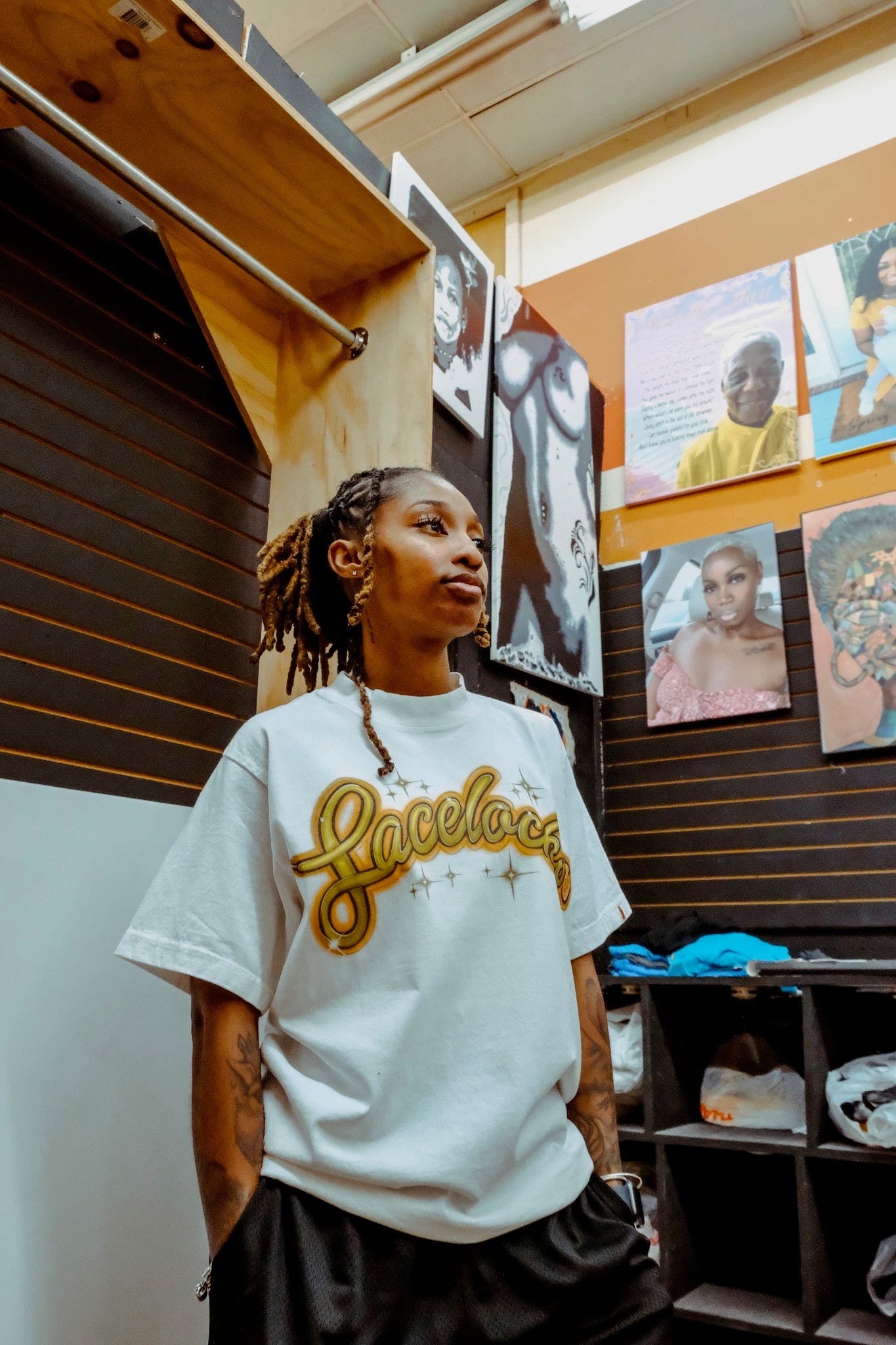 Lacelocks ‘Airbrush’ Tee (3 Colors)
