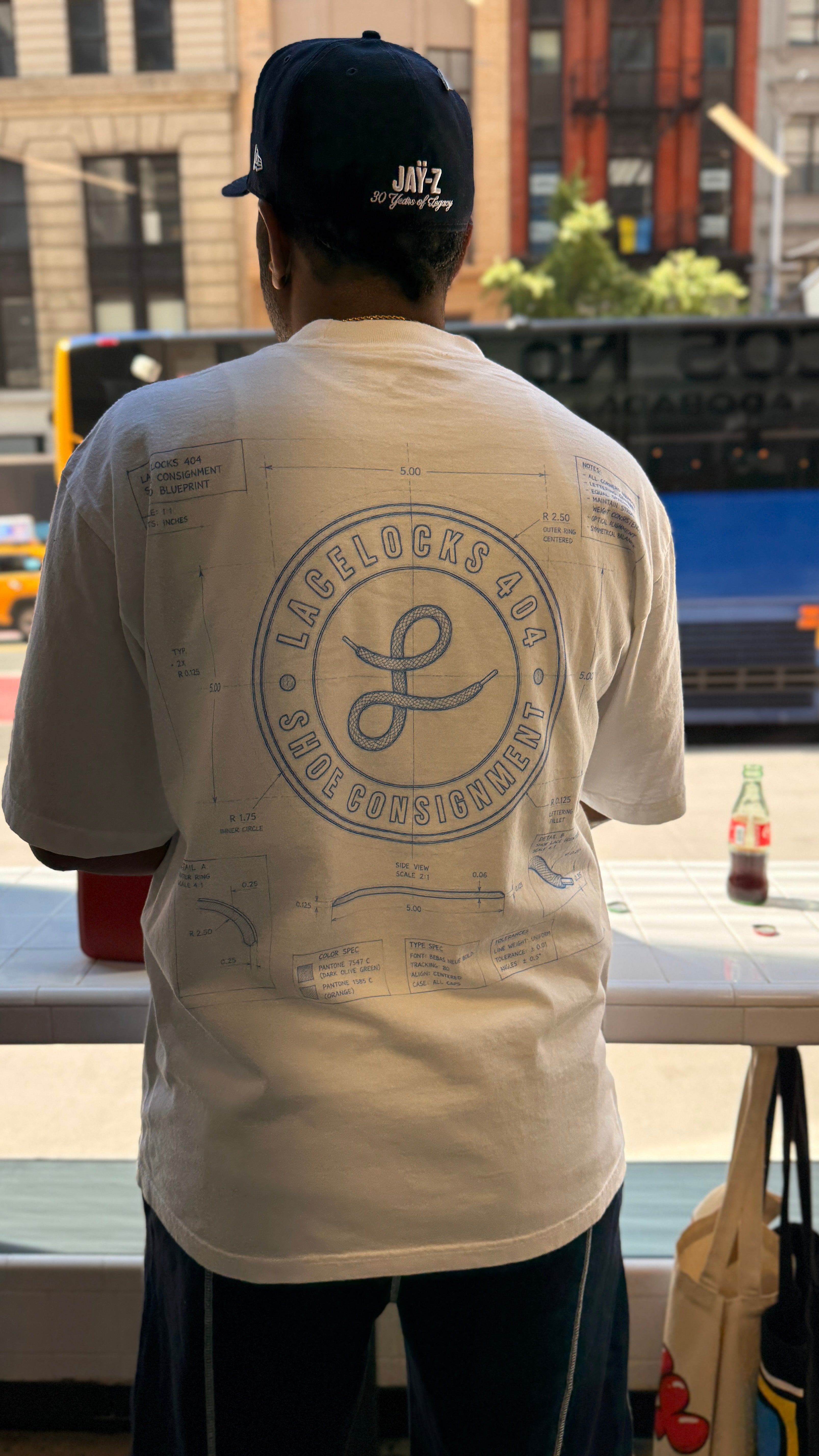 Lacelocks Blueprint Tee (White)