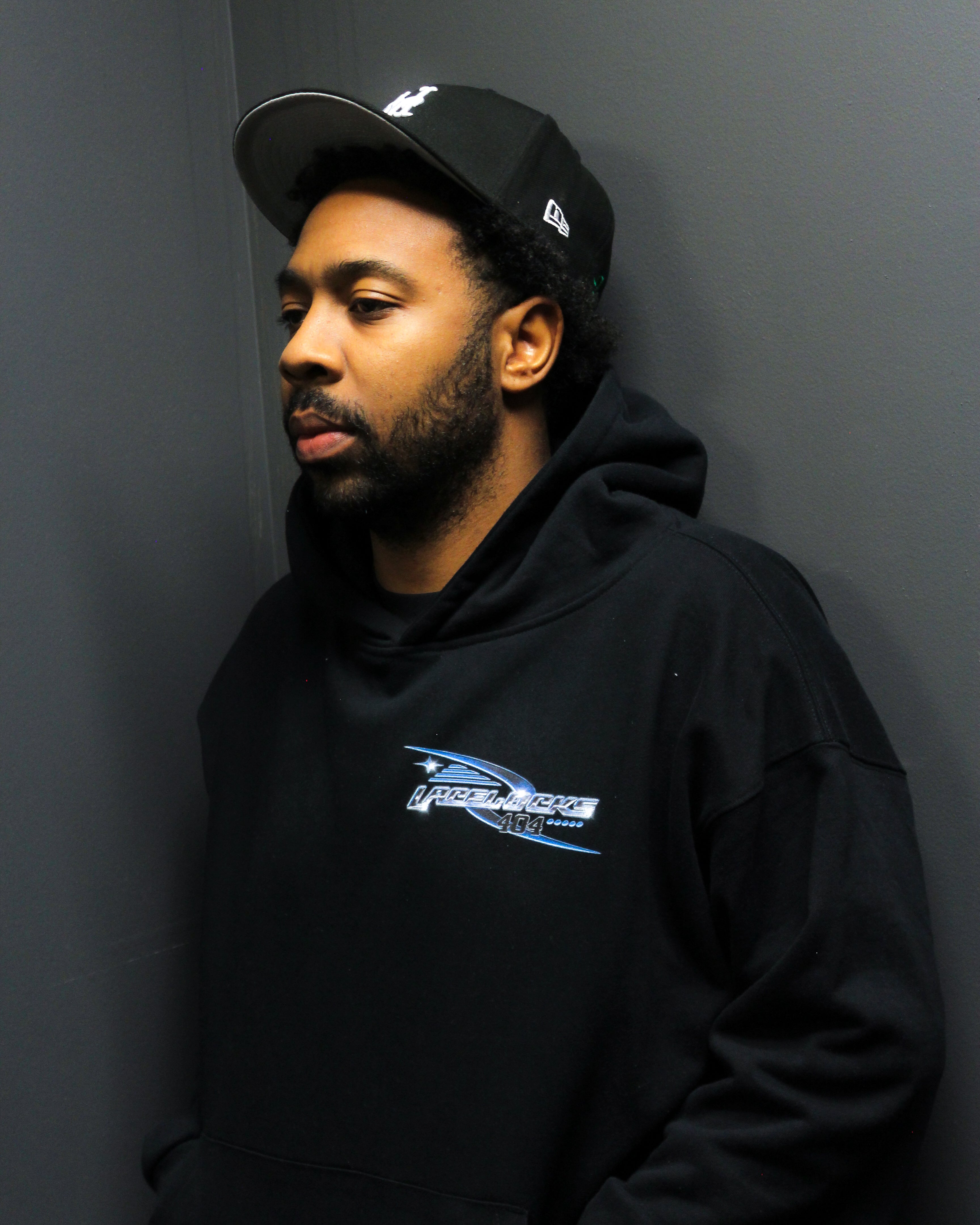 Lacelocks ‘Chrome’ Hoodie (Black)