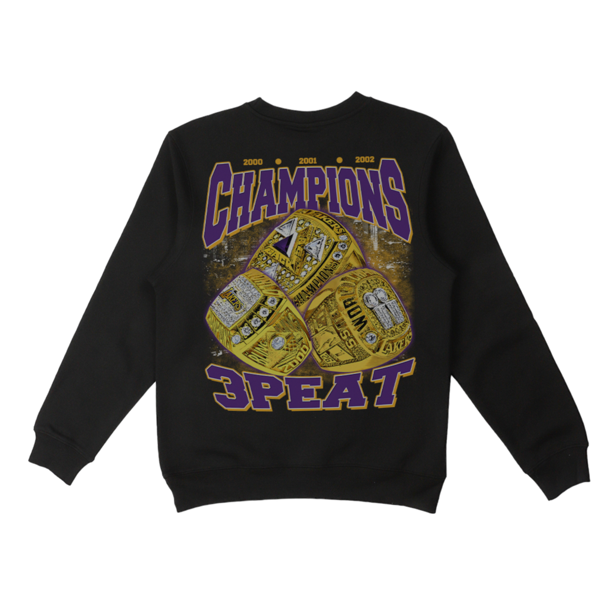 Lacelocks “Dynamic Duo” Crewneck (Grey & Black)