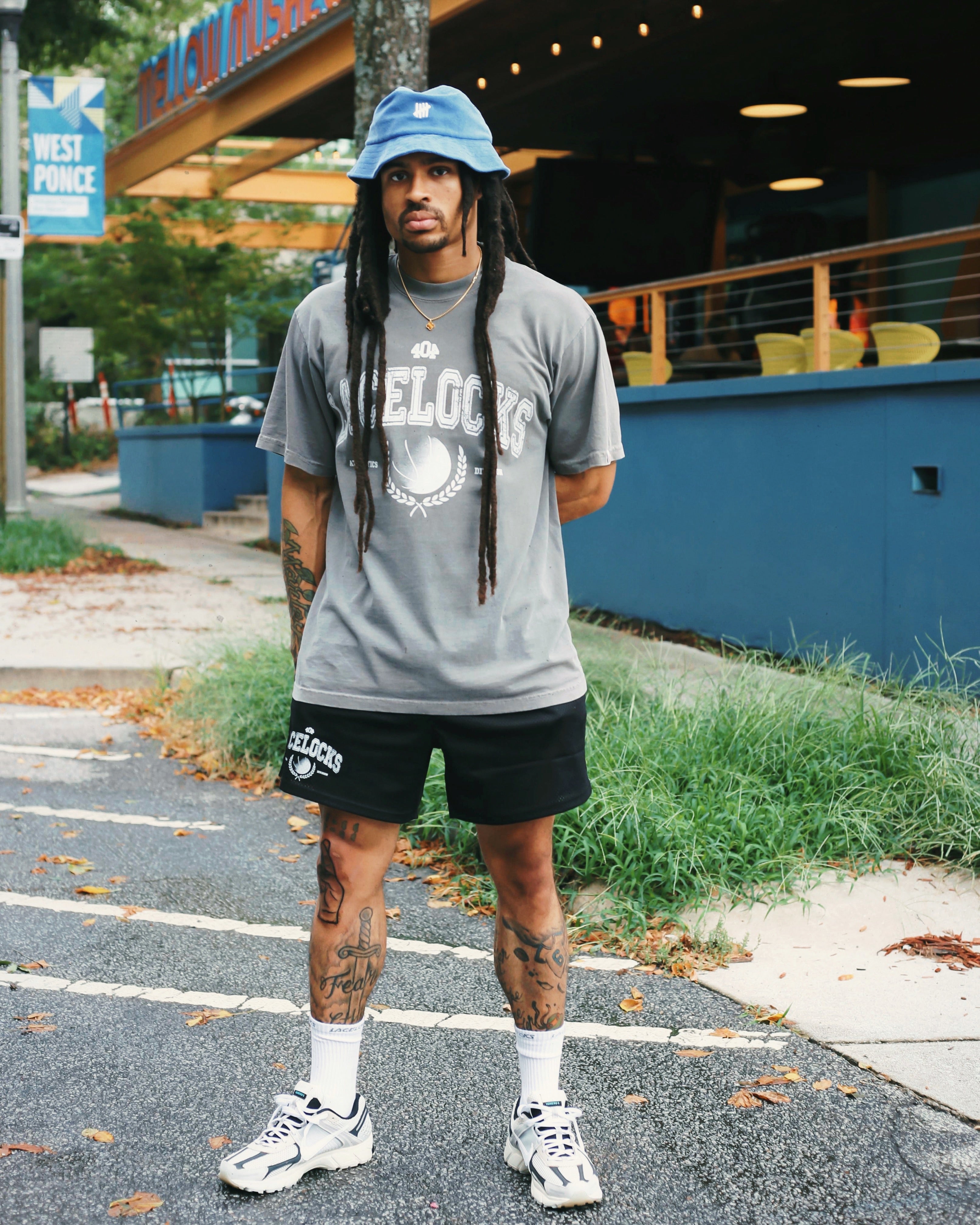 Lacelocks ‘Crest’ Shorts (Blk/Wht)