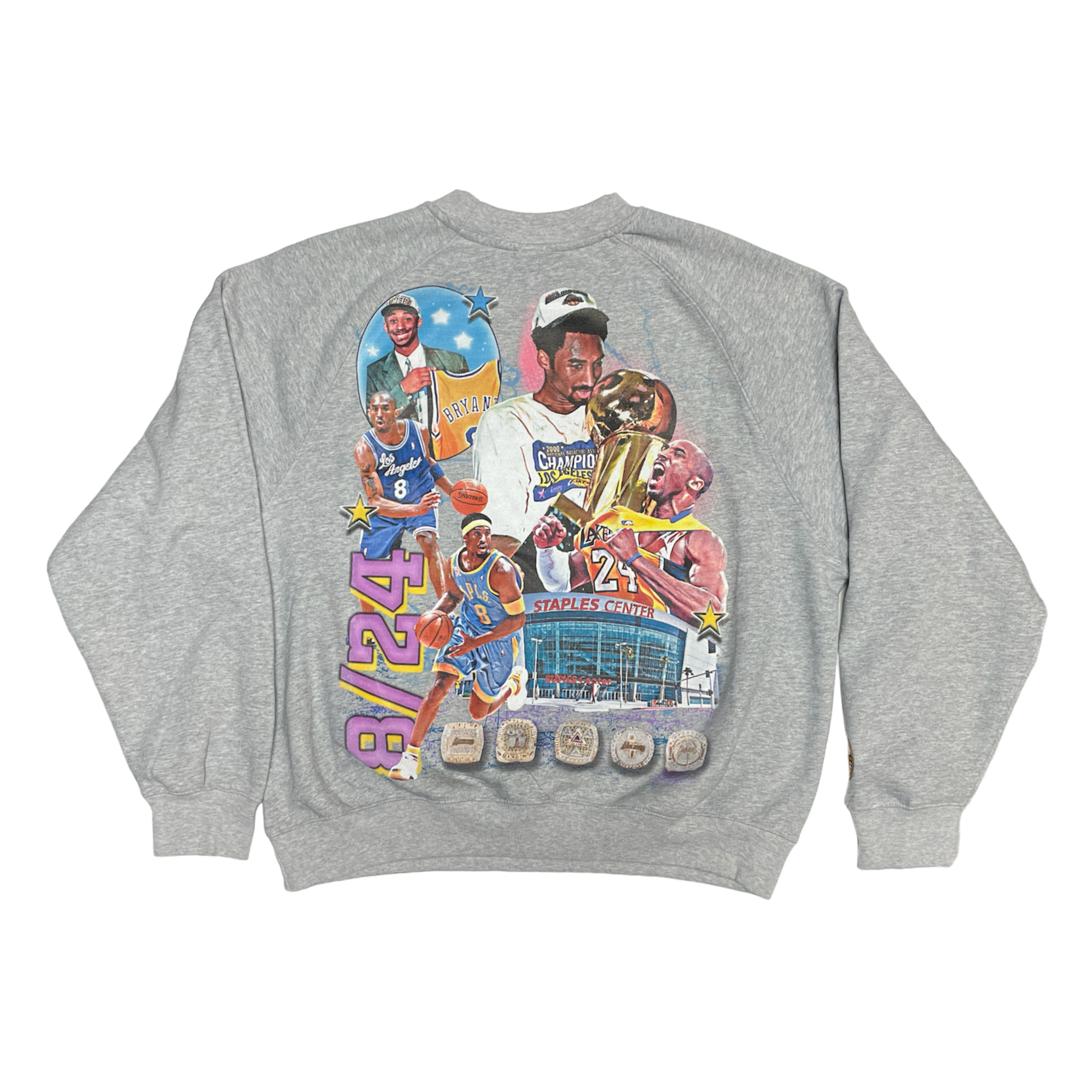 Lacelocks “8/24” Crewneck (Grey & Black)