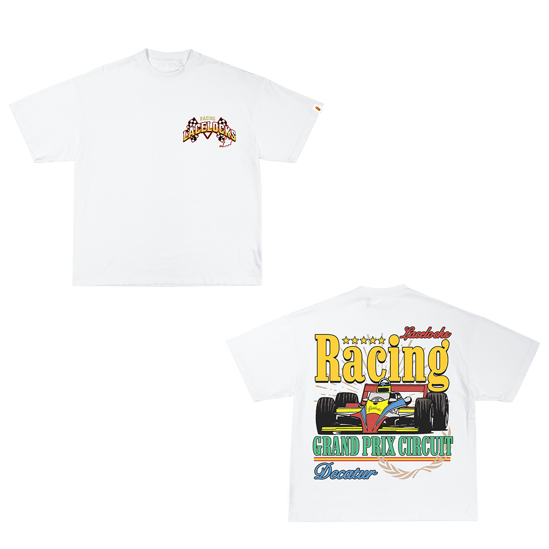 Lacelocks ‘Racing’ Tee v2 (white)