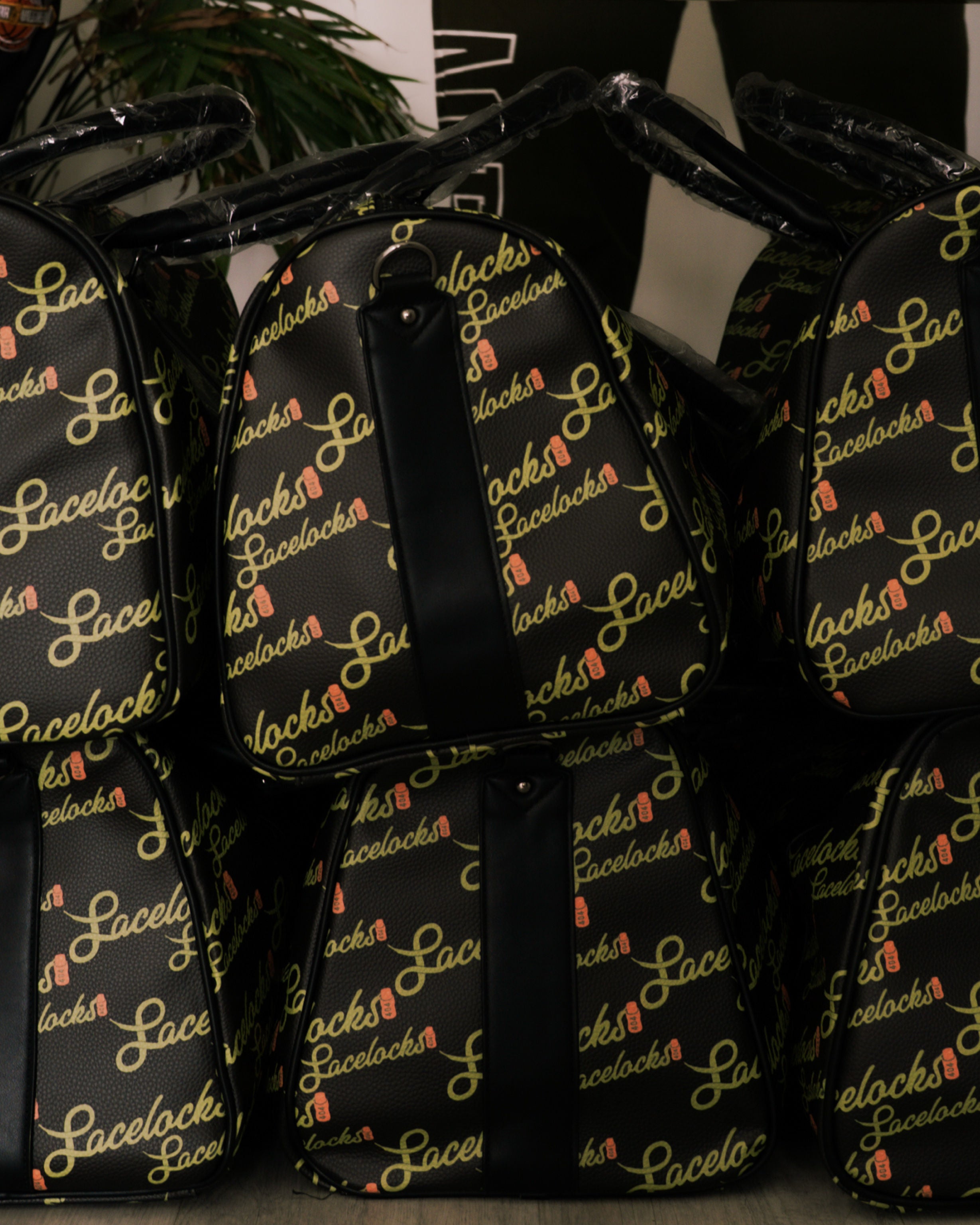 Lacelocks Leather Duffle Bag