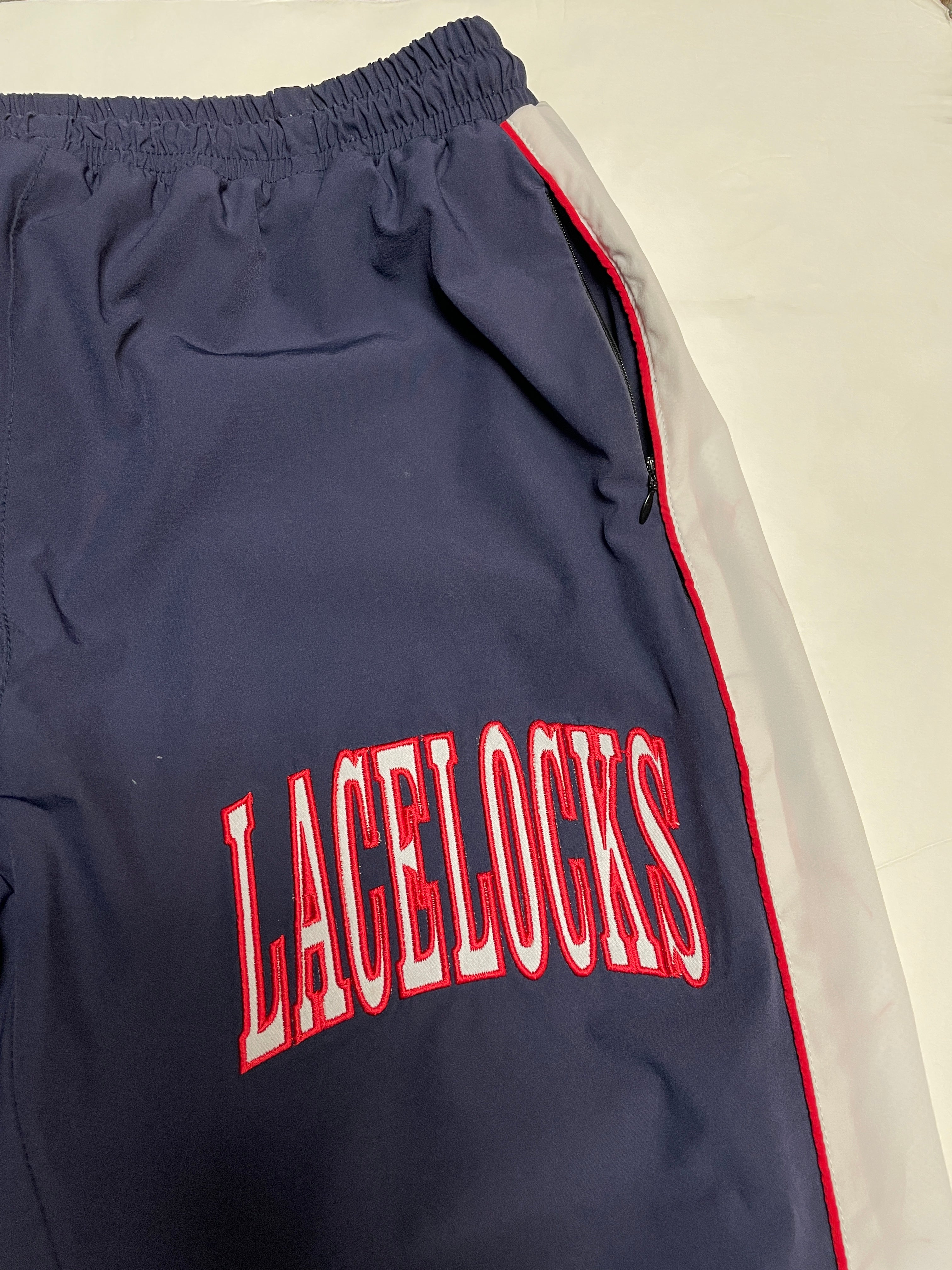 Lacelocks Nylon Trackpants (Navy)