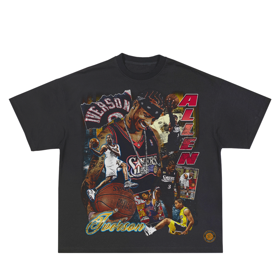 Lacelocks “Iverson” Tee (Ash Black & White)