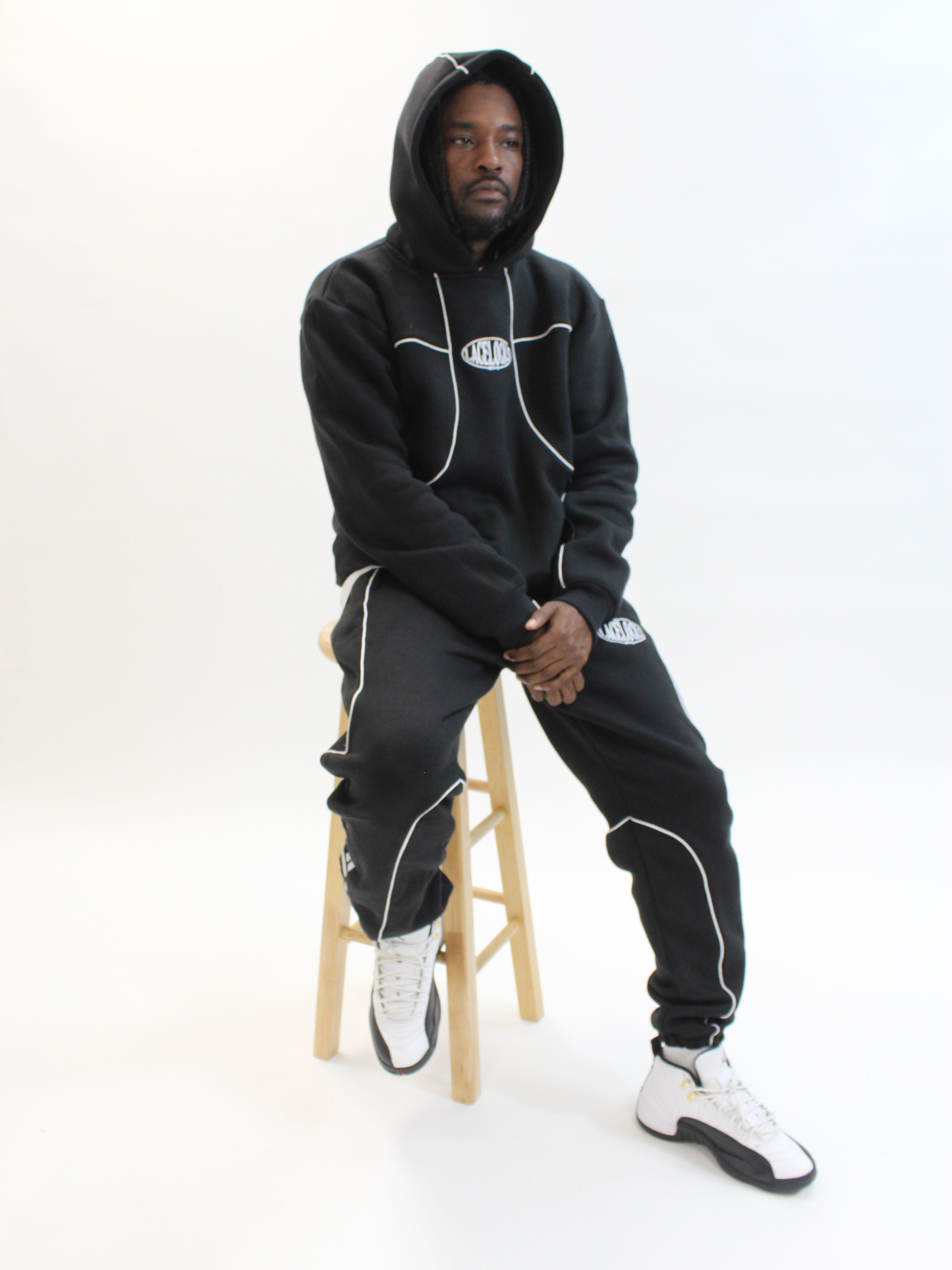 Lacelocks Oval Sweatpants (Black)