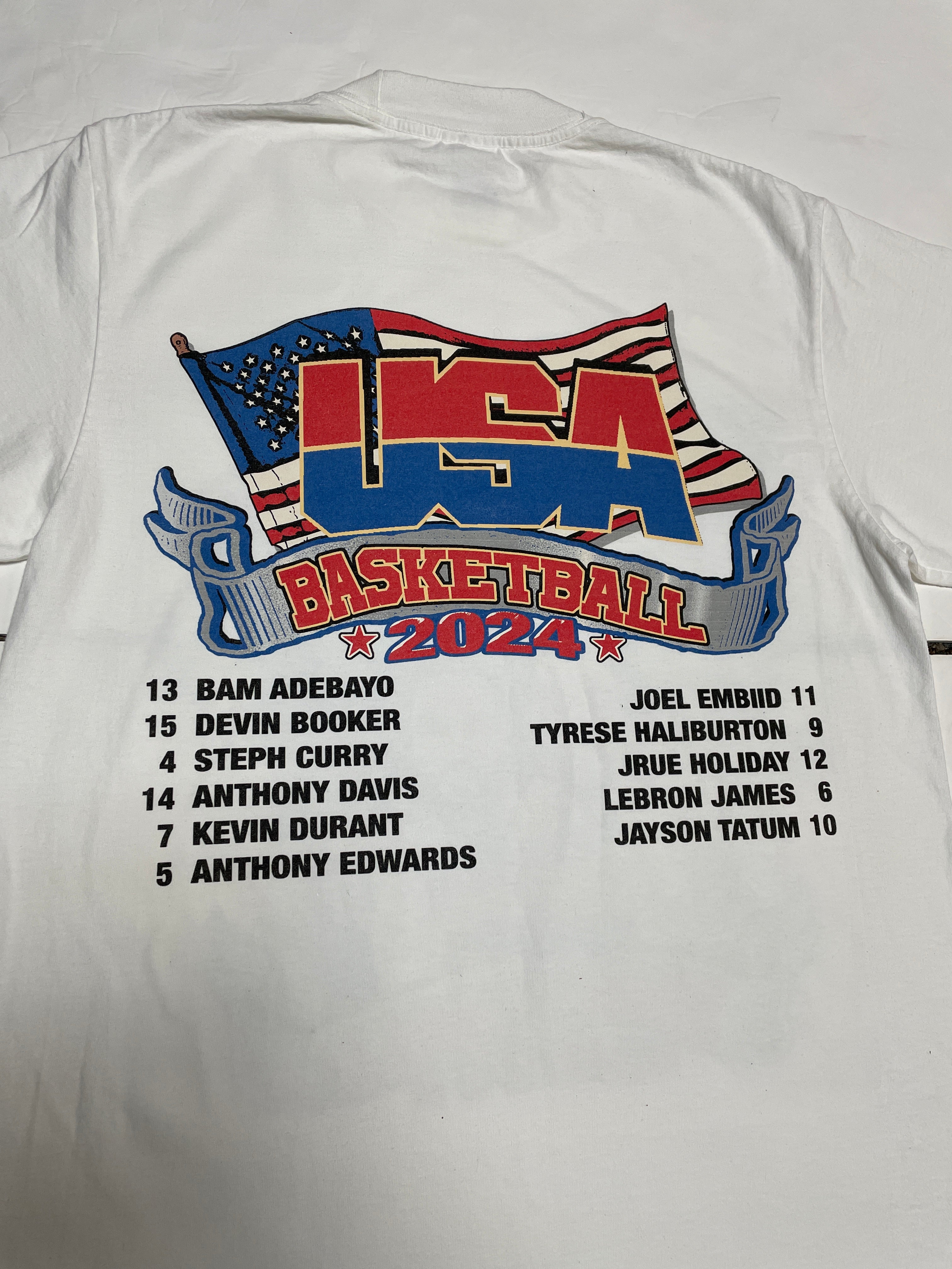 Lacelocks ‘USA Basketball 2024’ Tee (White)