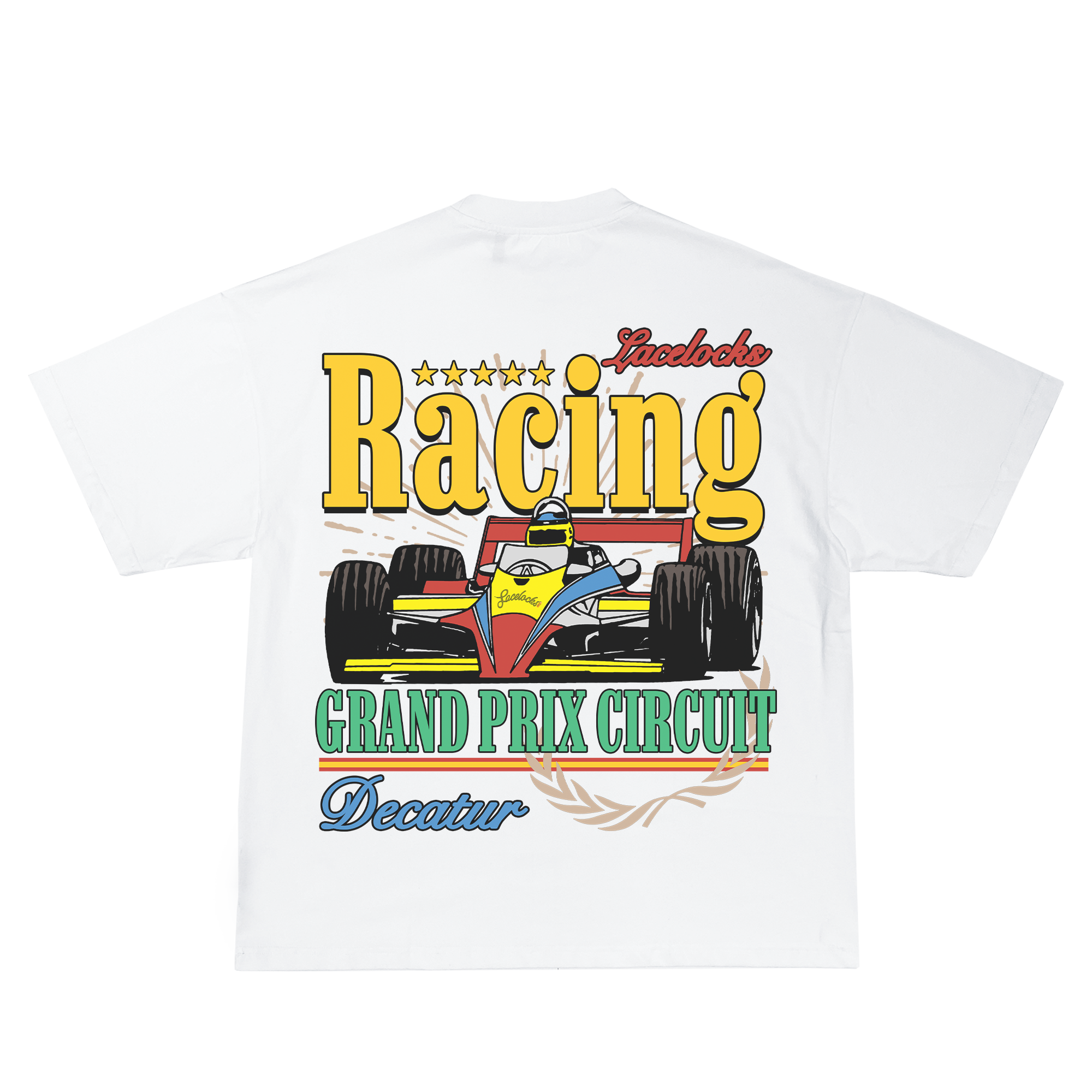 Lacelocks ‘Racing’ Tee v2 (white)
