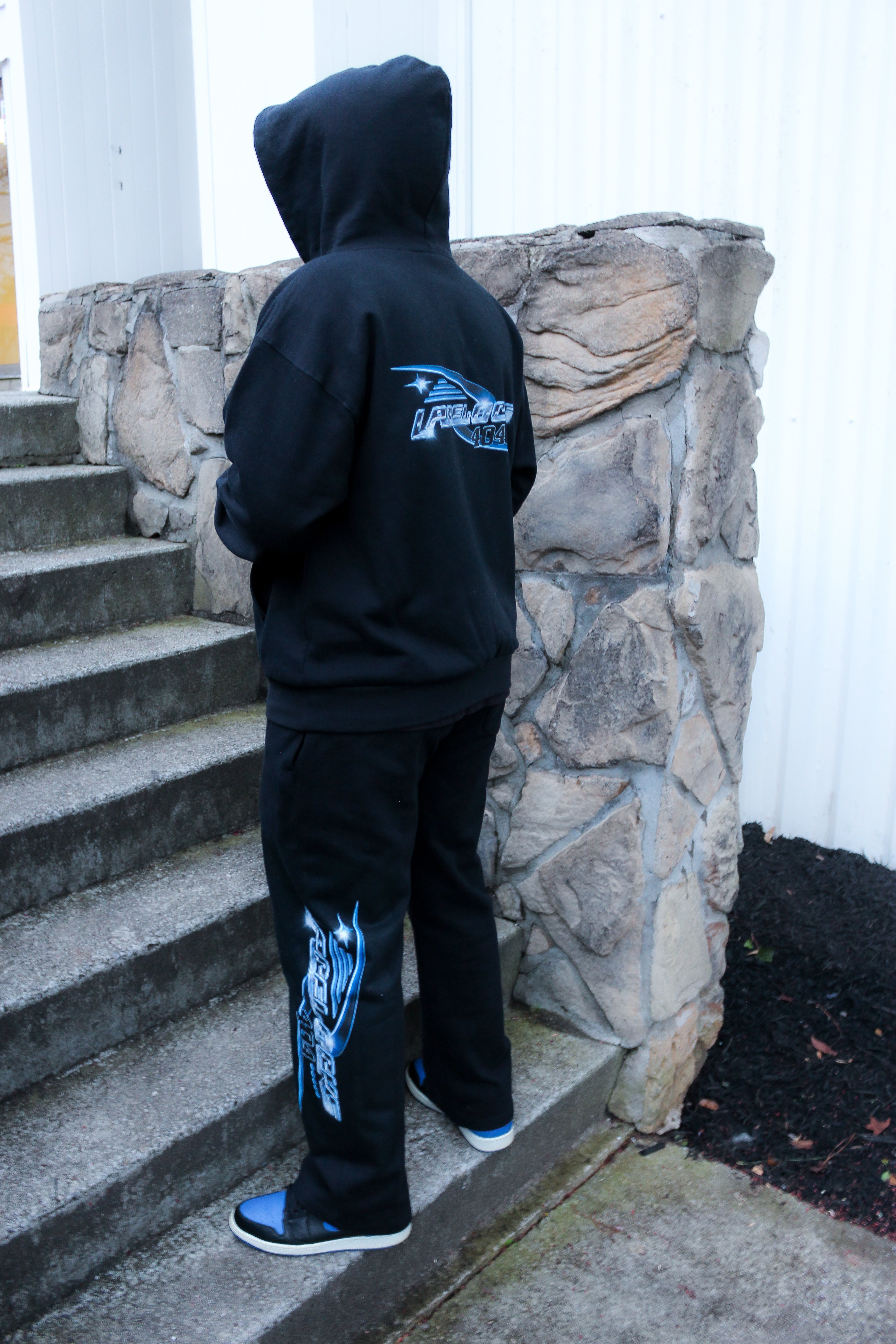 Lacelocks ‘Chrome’ Hoodie (Black)