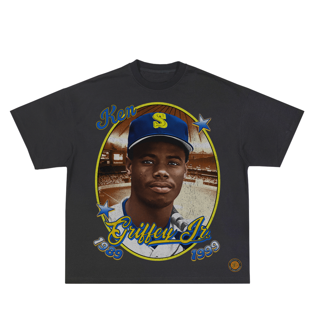 Lacelocks ‘Griffey’ Tee v2 (White & Vintage Black)