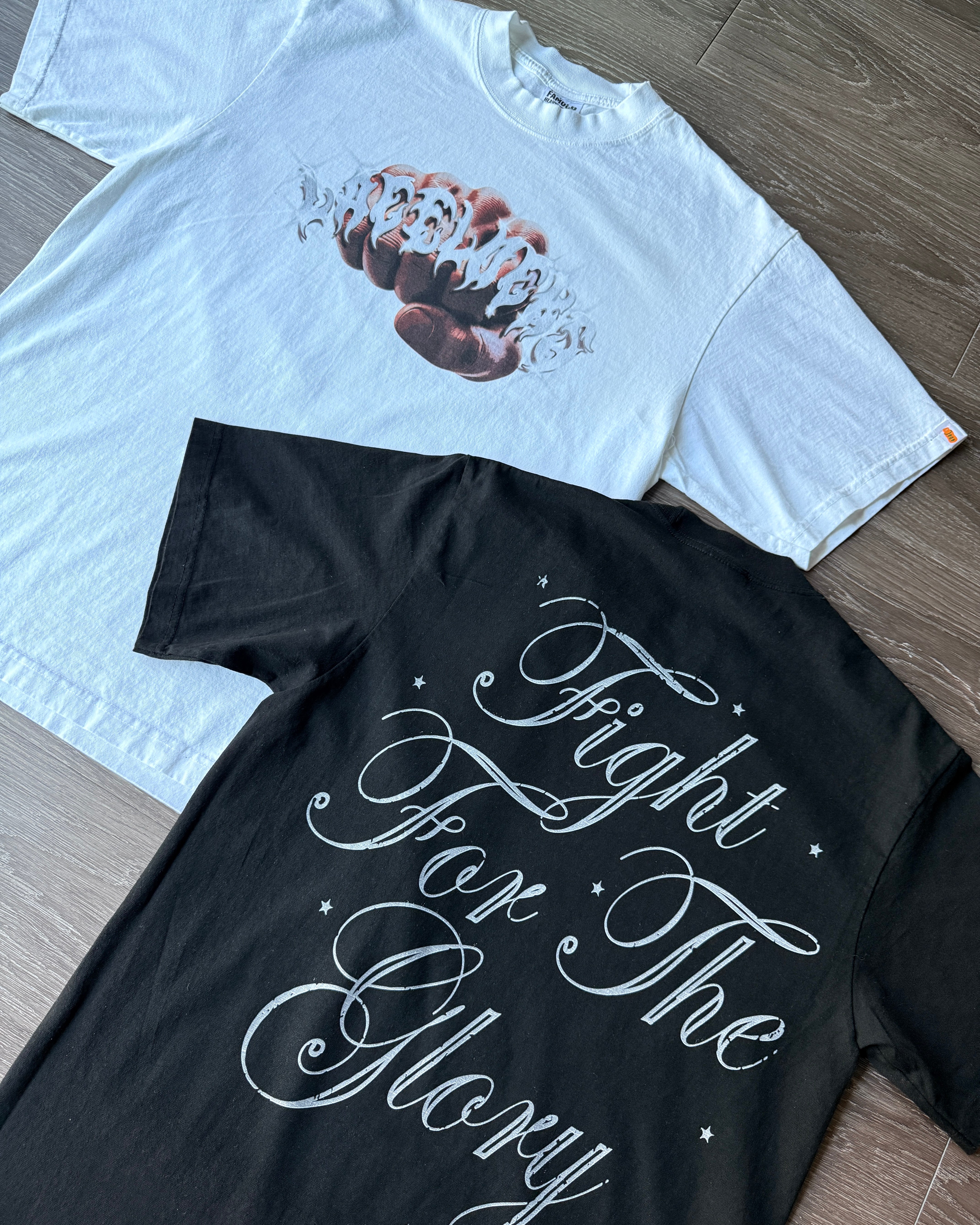 Lacelocks ‘Fight’ Tee (White & Black)