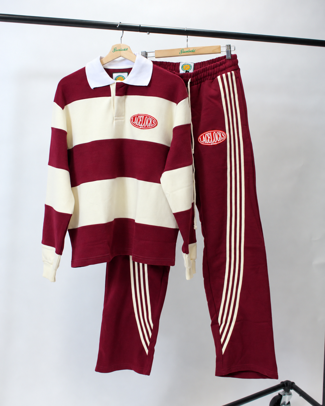 Lacelocks Oval Trackpants (Merlot)