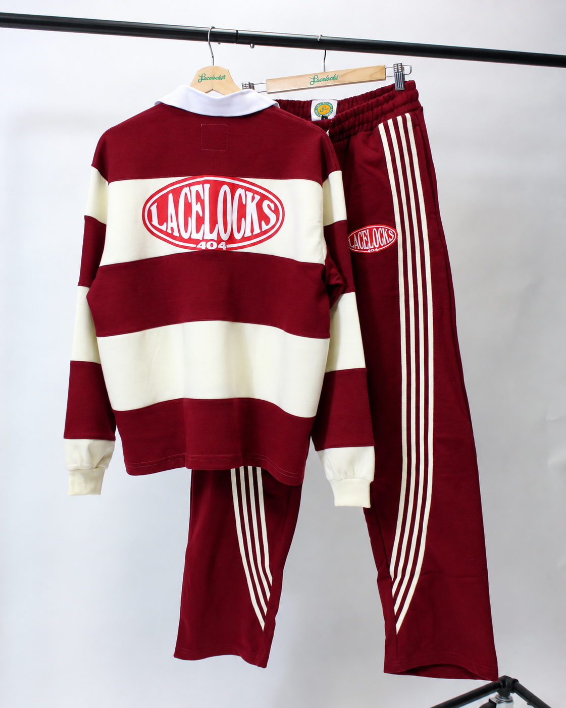 Lacelocks Oval Trackpants (Merlot)