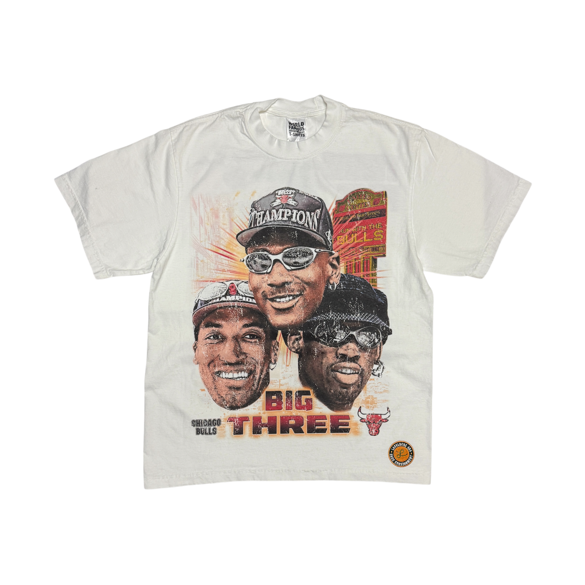 Lacelocks ‘Big 3’ Tee (White)