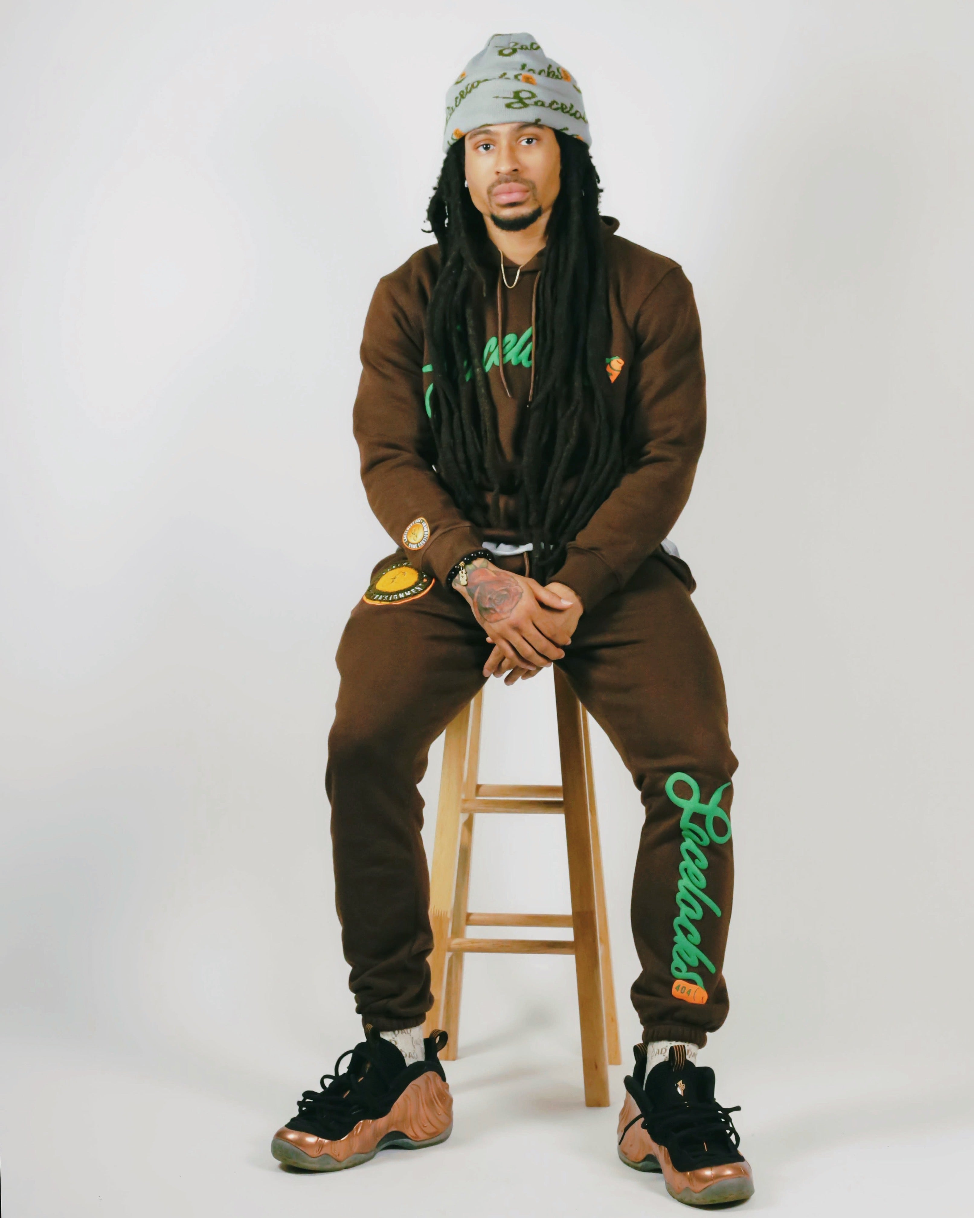 Lacelocks "Signature" Sweatpants (Brown)