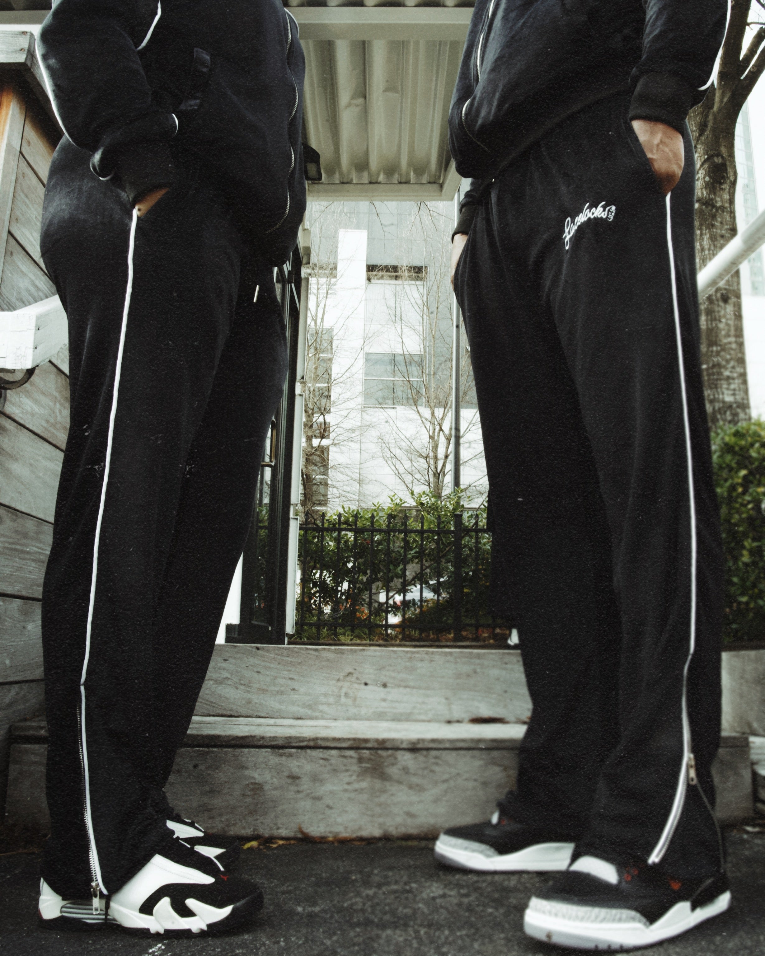 Lacelocks Velour Pants (Black)