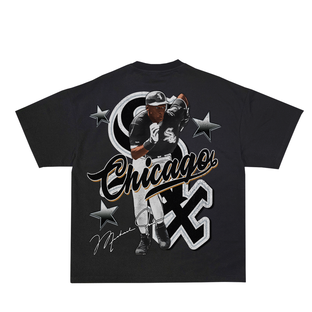 Lacelocks ‘Jordan’ Tee (Vintage Black & White)