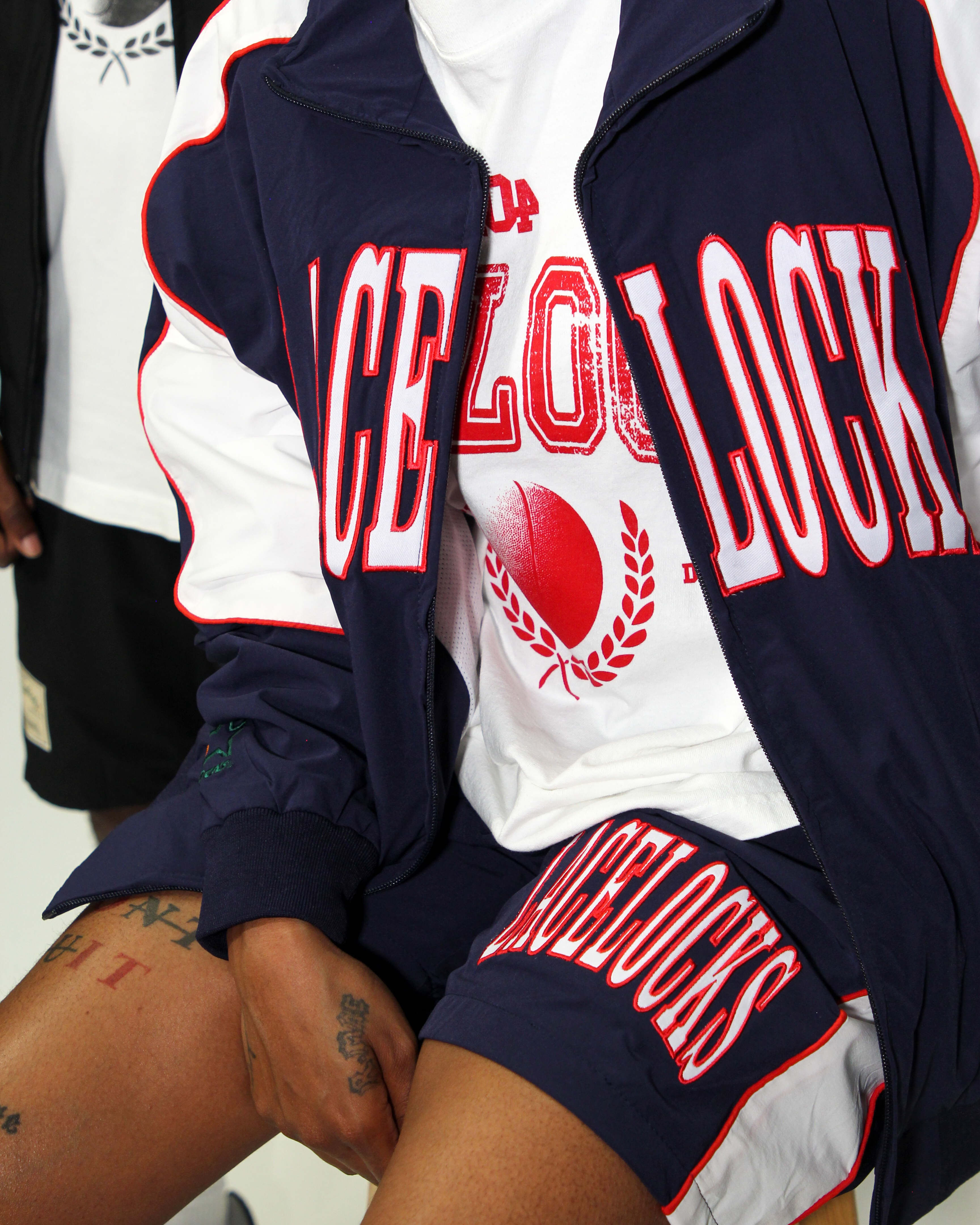 Lacelocks Nylon Shorts (Navy)